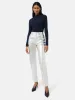 Pleat Long Sleeve Jersey Top | Navy sold by Jigsaw
