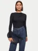 Pleat Long Sleeve Jersey Top | Black sold by Jigsaw