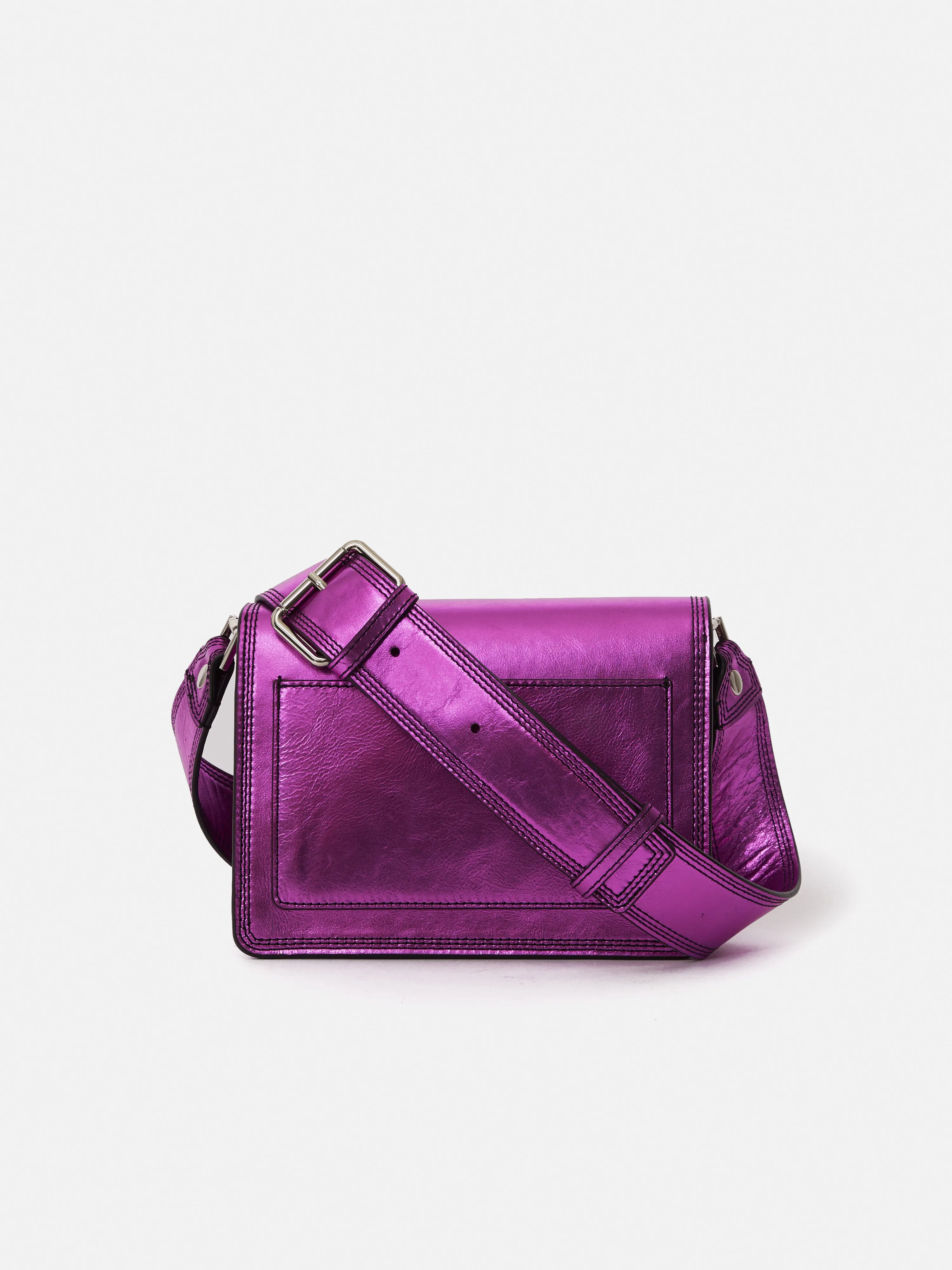 Ada Leather Crossbody Bag | Pink sold by Jigsaw product image thumbnail 5