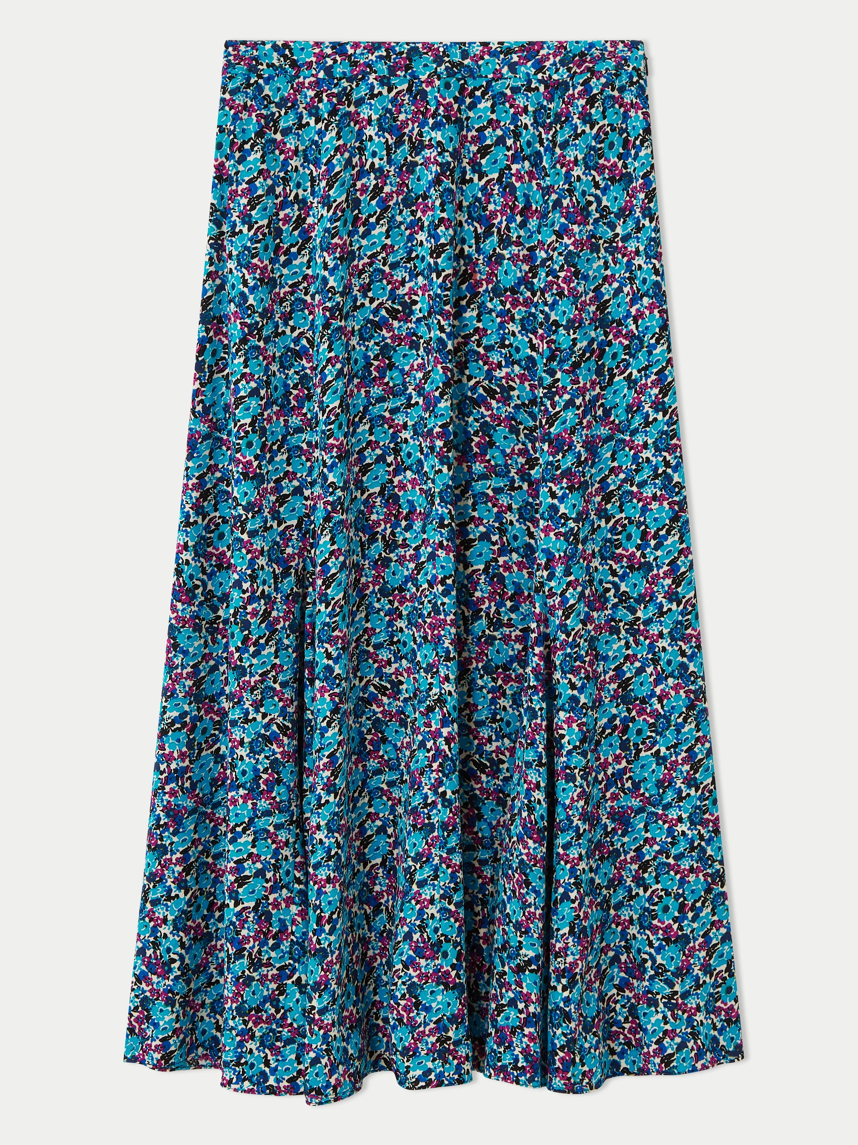 Vintage Ditsy Midi Skirt | Blue sold by Jigsaw product image thumbnail 5