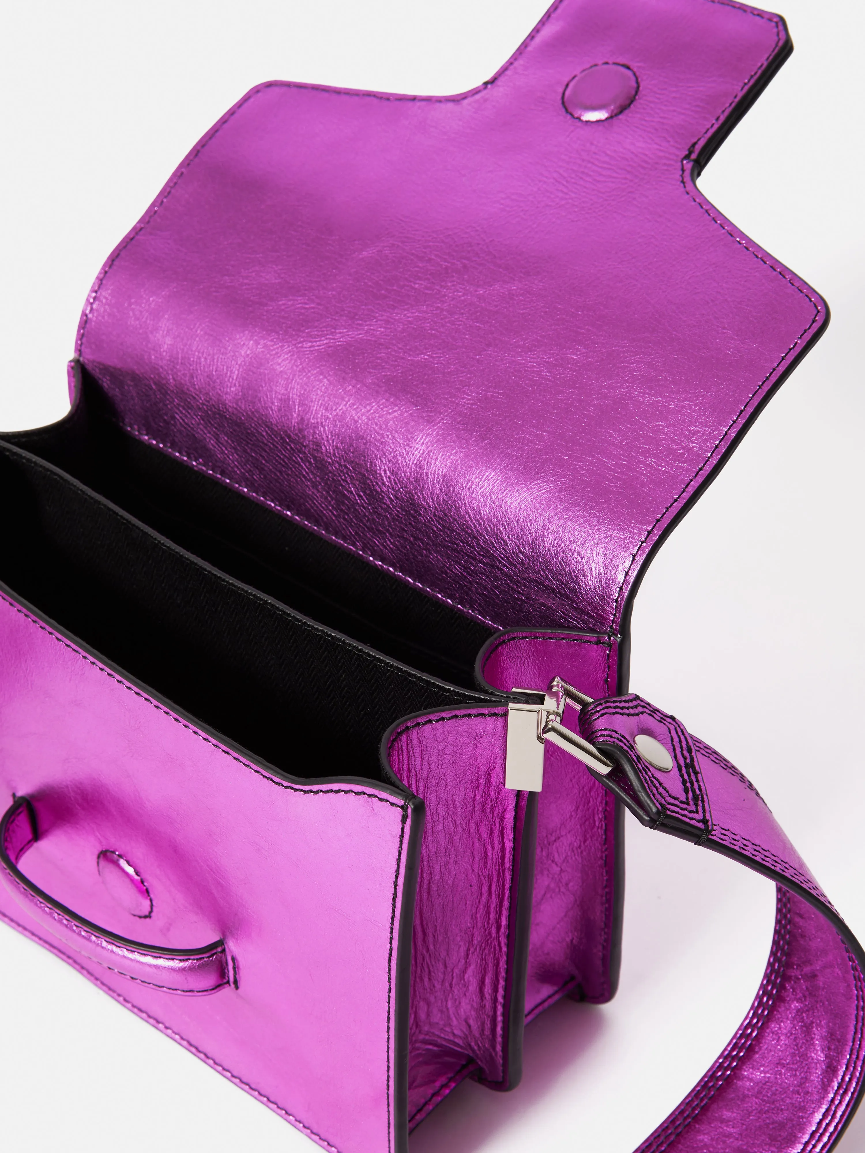 Ada Leather Crossbody Bag | Pink sold by Jigsaw product image thumbnail 3