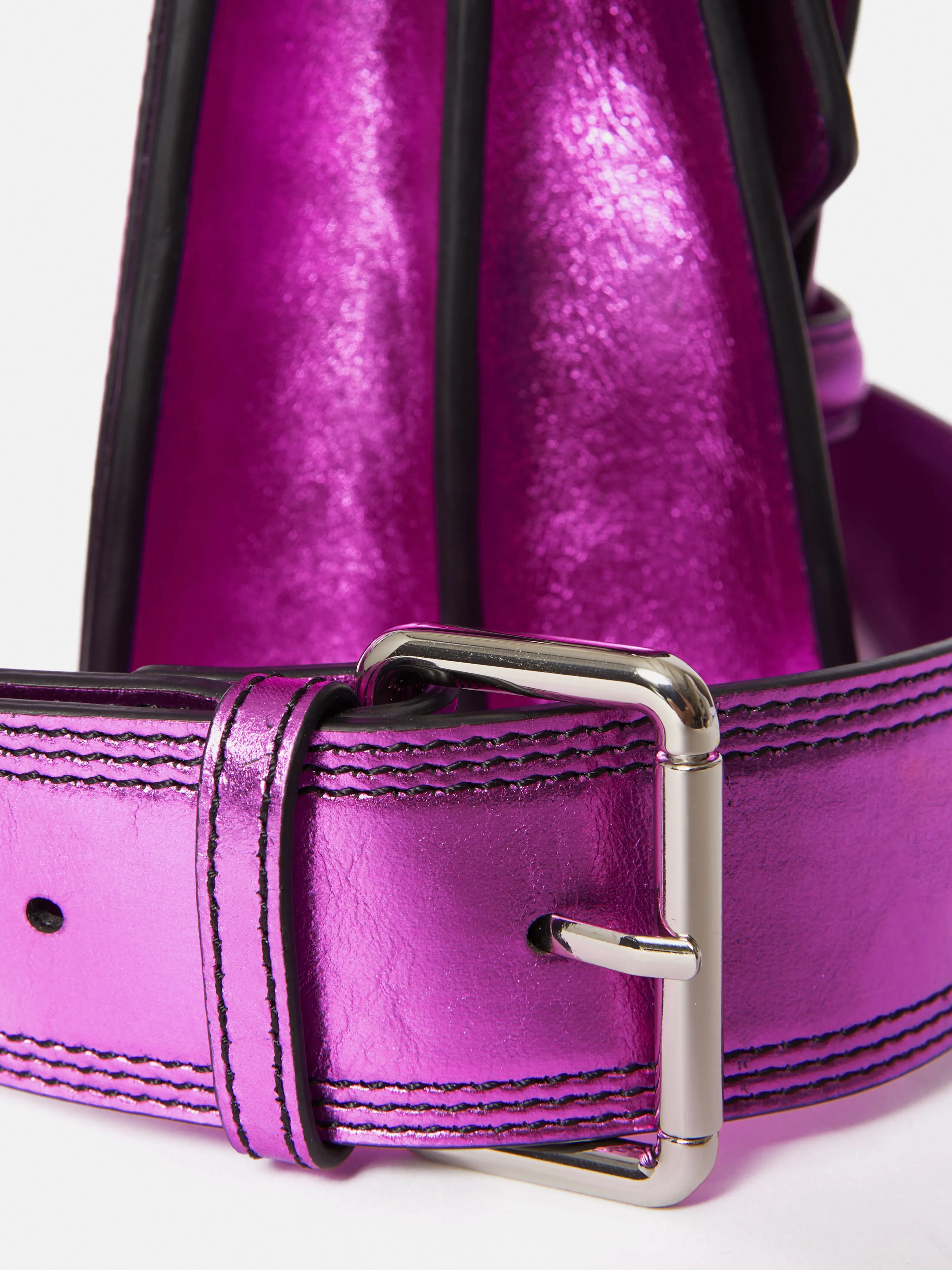 Ada Leather Crossbody Bag | Pink sold by Jigsaw product image thumbnail 4