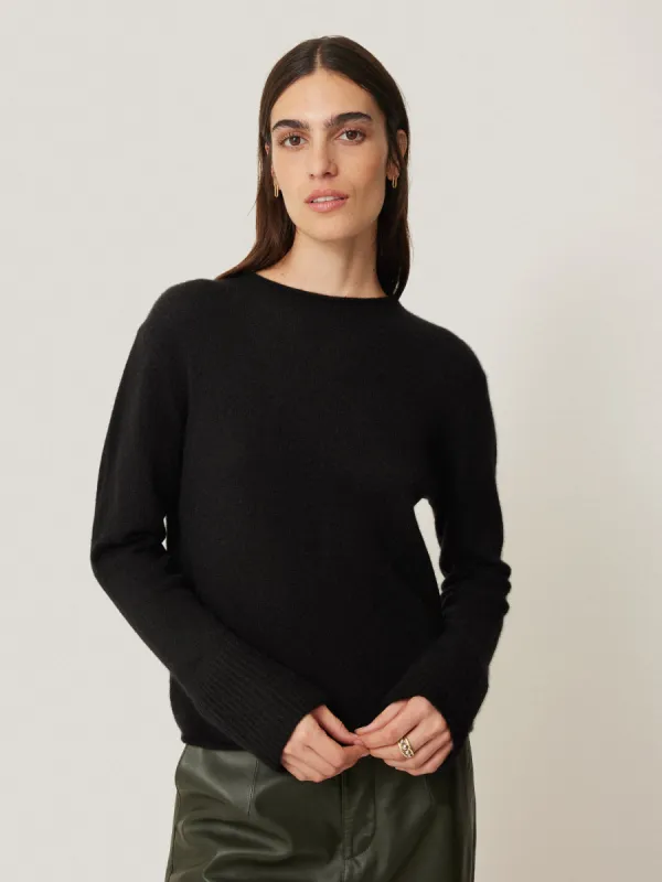 Cloud Cashmere Eldon Jumper | Black sold by Jigsaw
