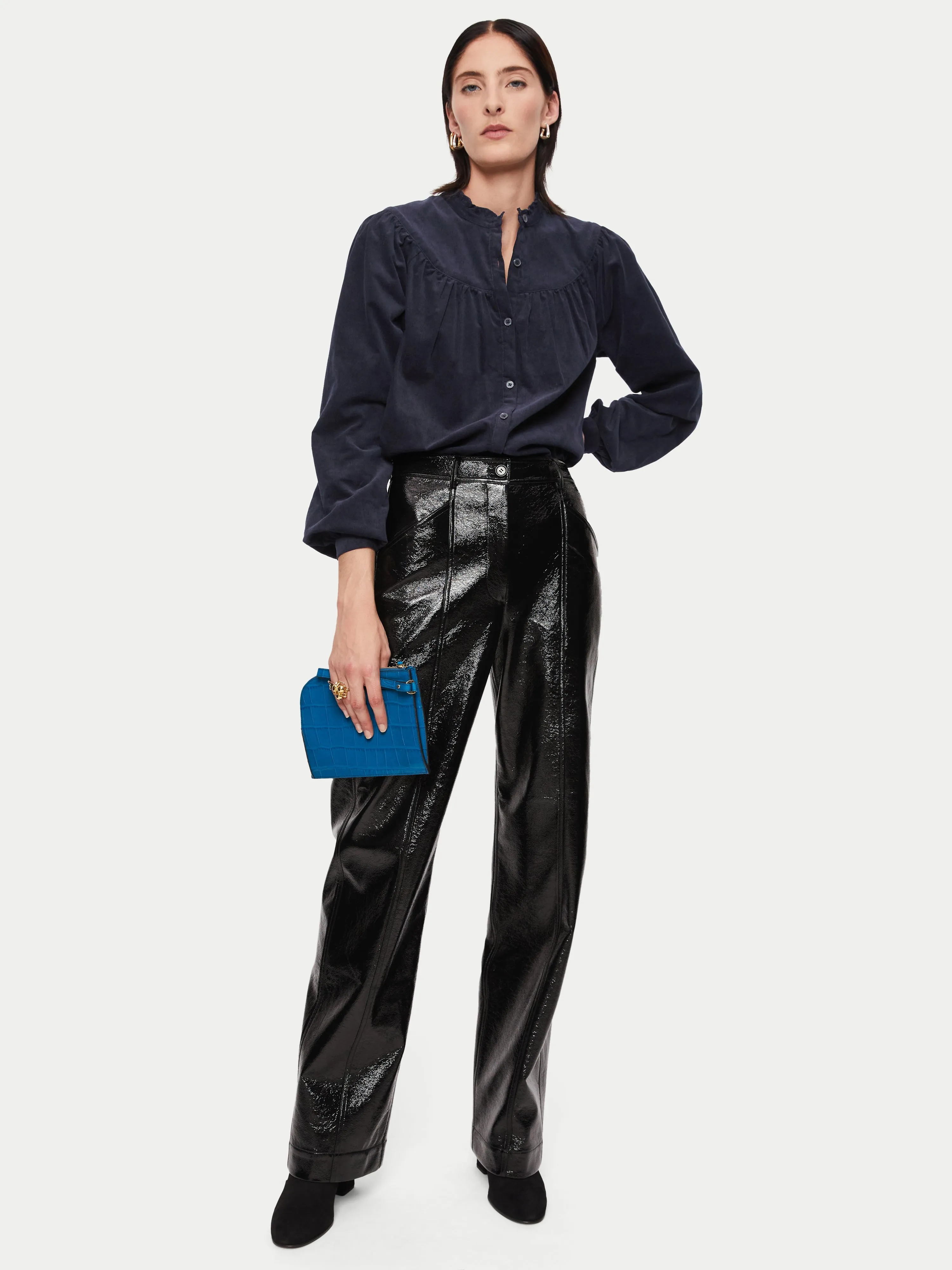 Cord Shirt | Navy sold by Jigsaw product image thumbnail 2