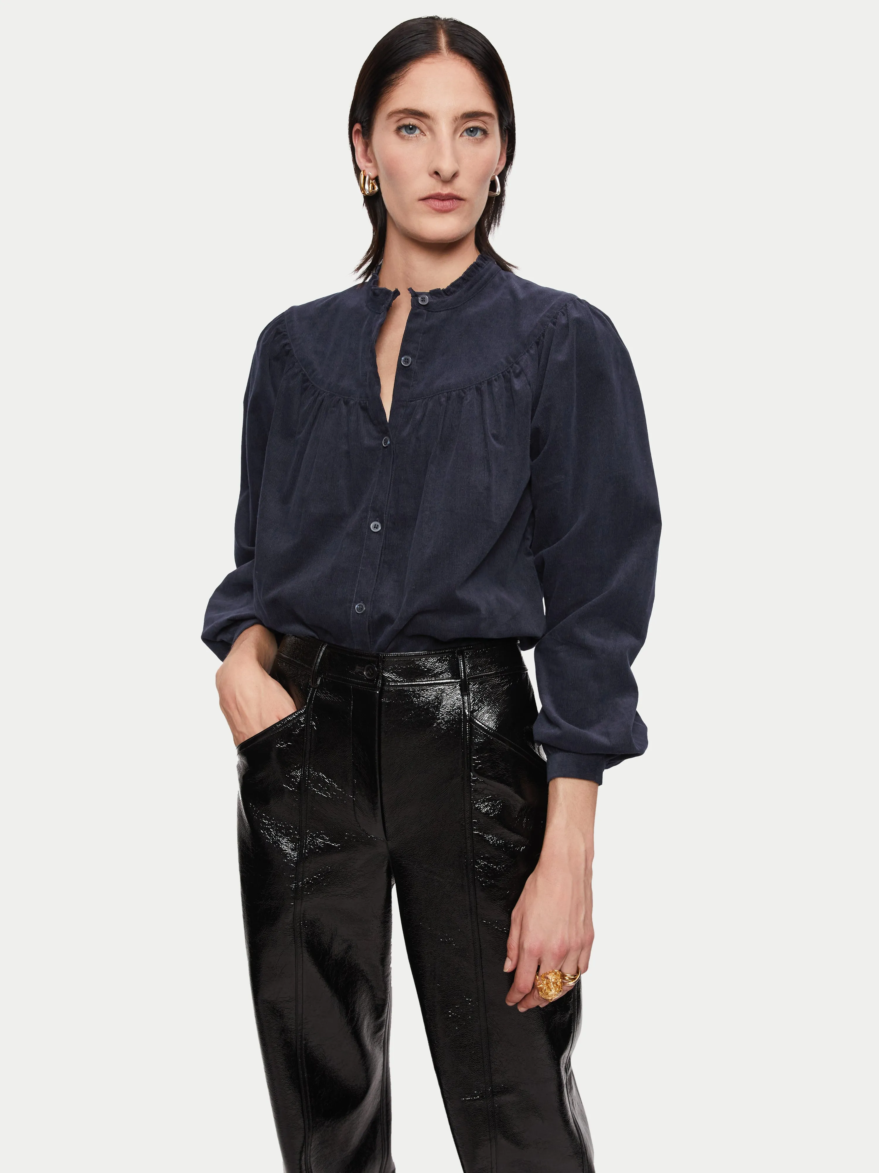 Cord Shirt | Navy sold by Jigsaw