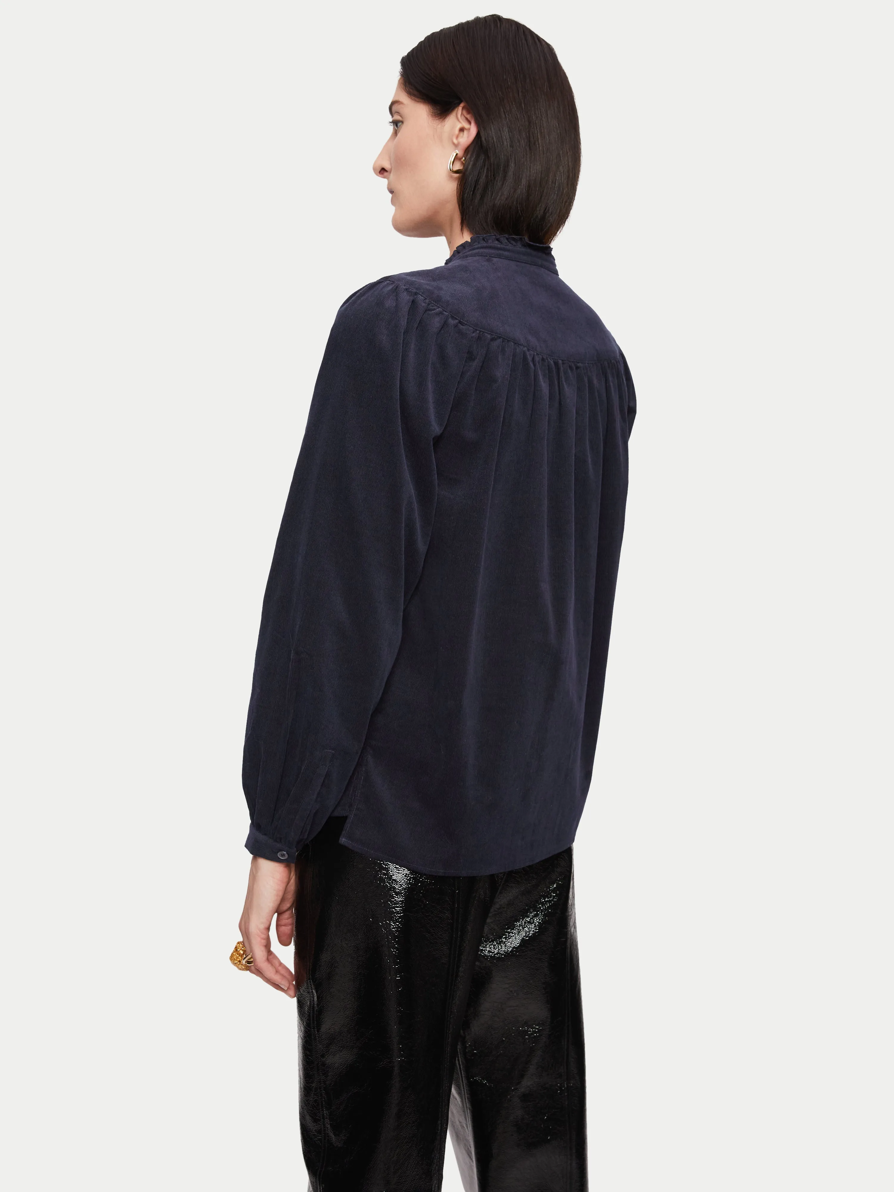Cord Shirt | Navy sold by Jigsaw product image thumbnail 5