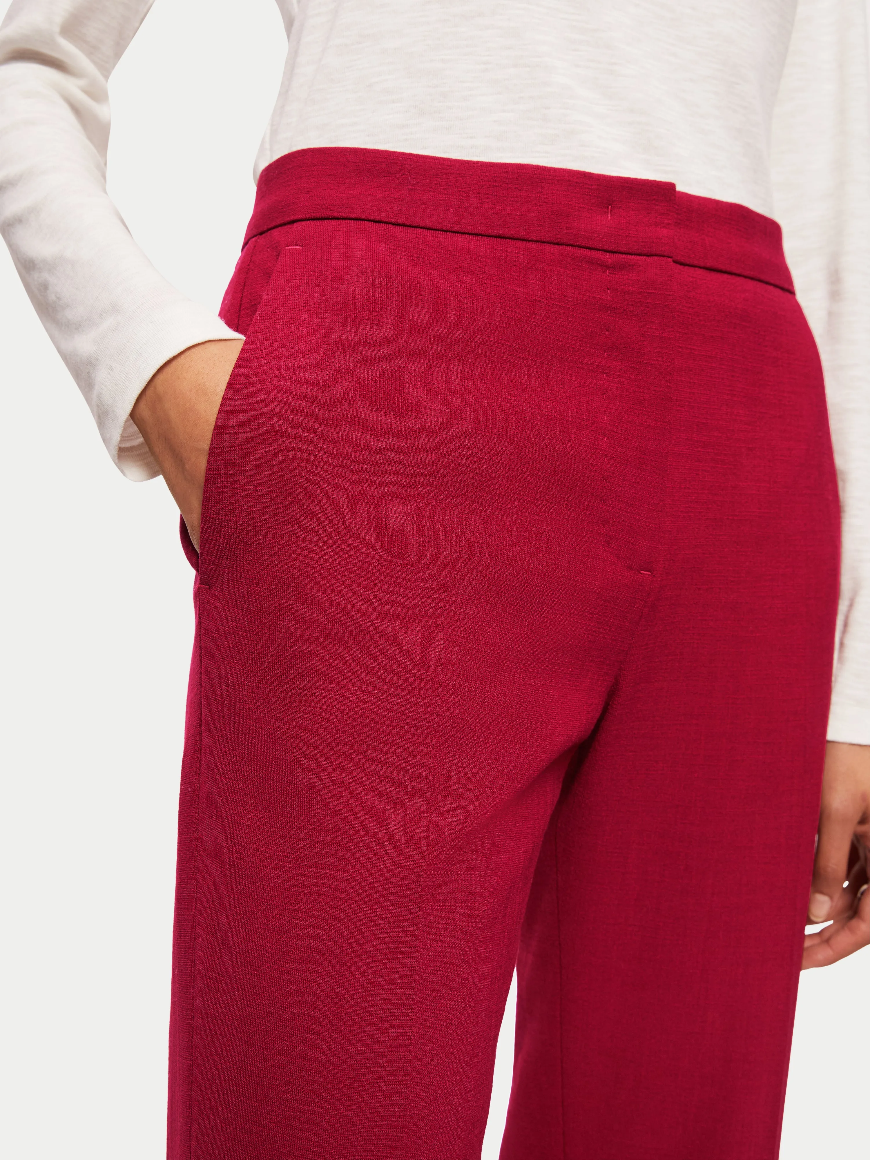 Crosshatch Mason Trouser | Red sold by Jigsaw product image thumbnail 3