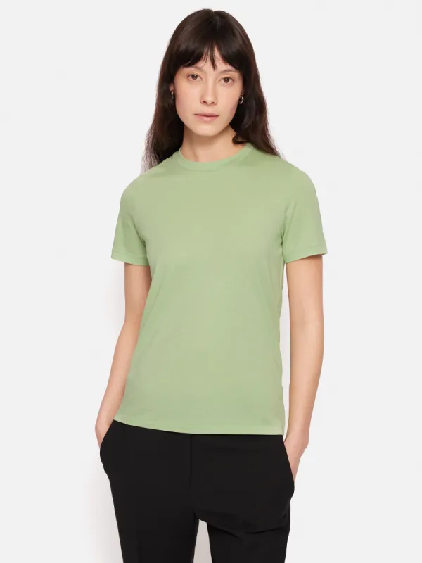 Supima Cotton Crew Neck Tee | Pastel Green sold by Jigsaw