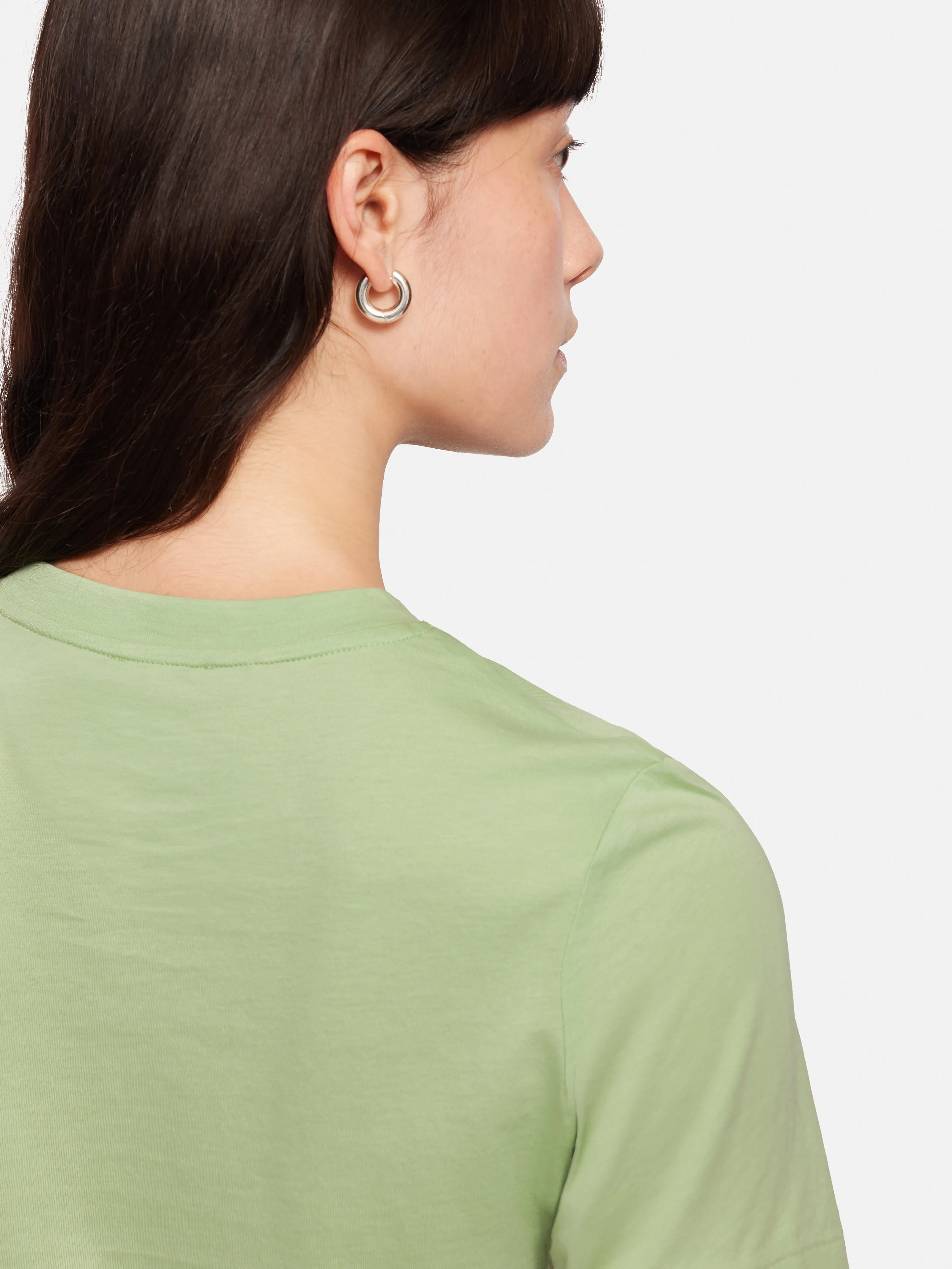 Supima Cotton Crew Neck Tee | Pastel Green sold by Jigsaw product image thumbnail 4