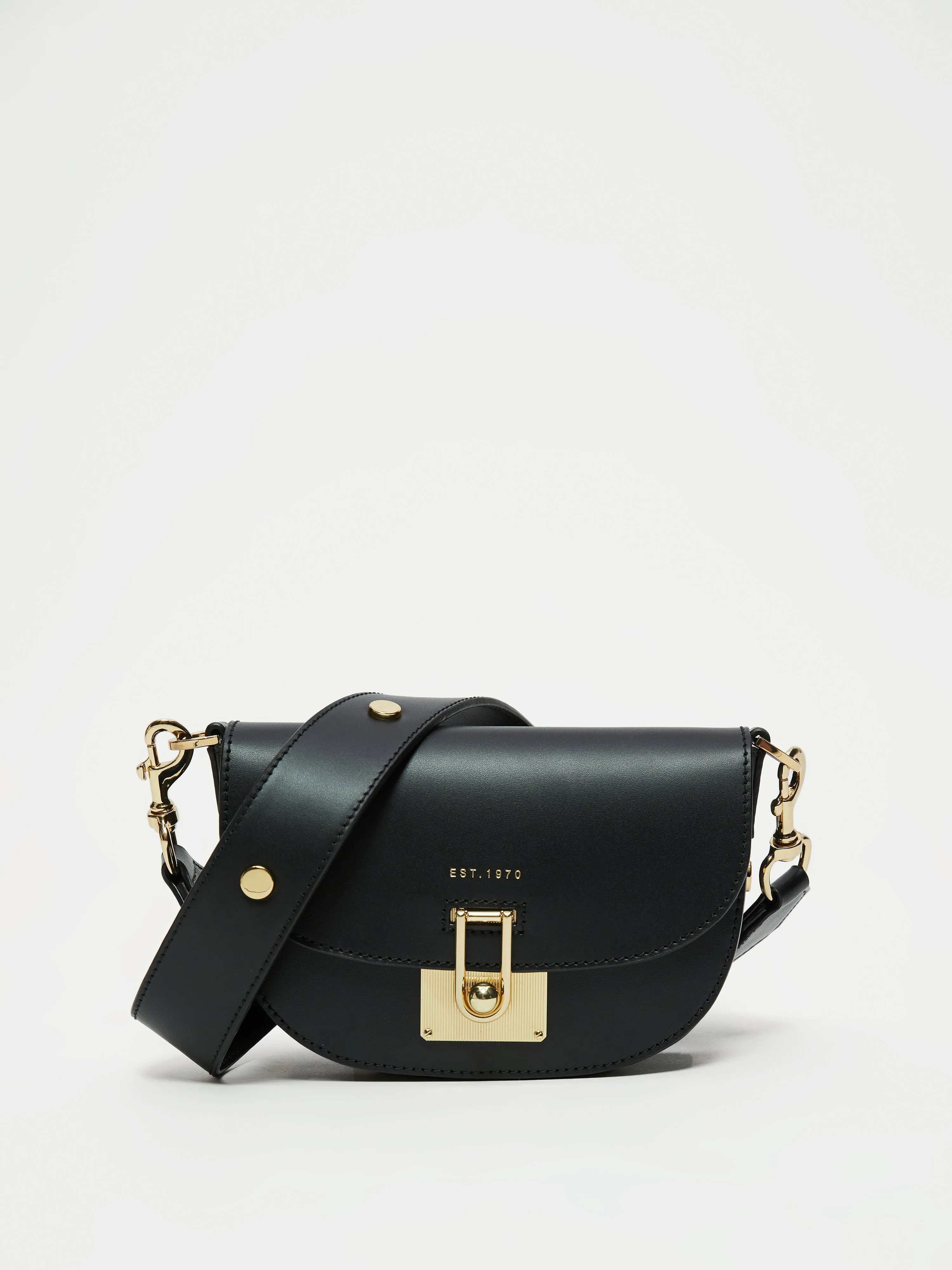 Denbigh Studded Leather Bag | Black sold by Jigsaw