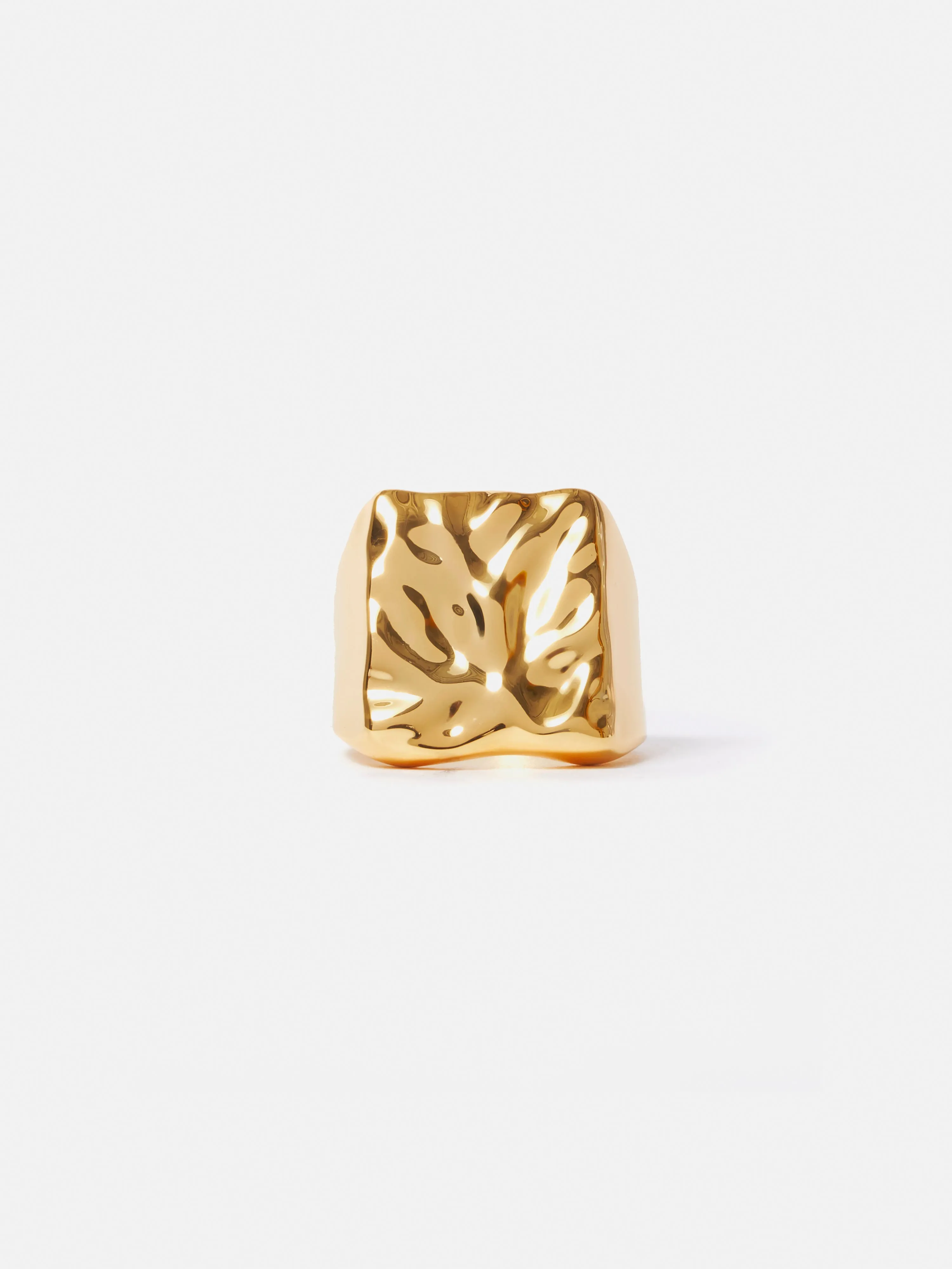 Hammered Signet Ring | Gold sold by Jigsaw product image thumbnail 2