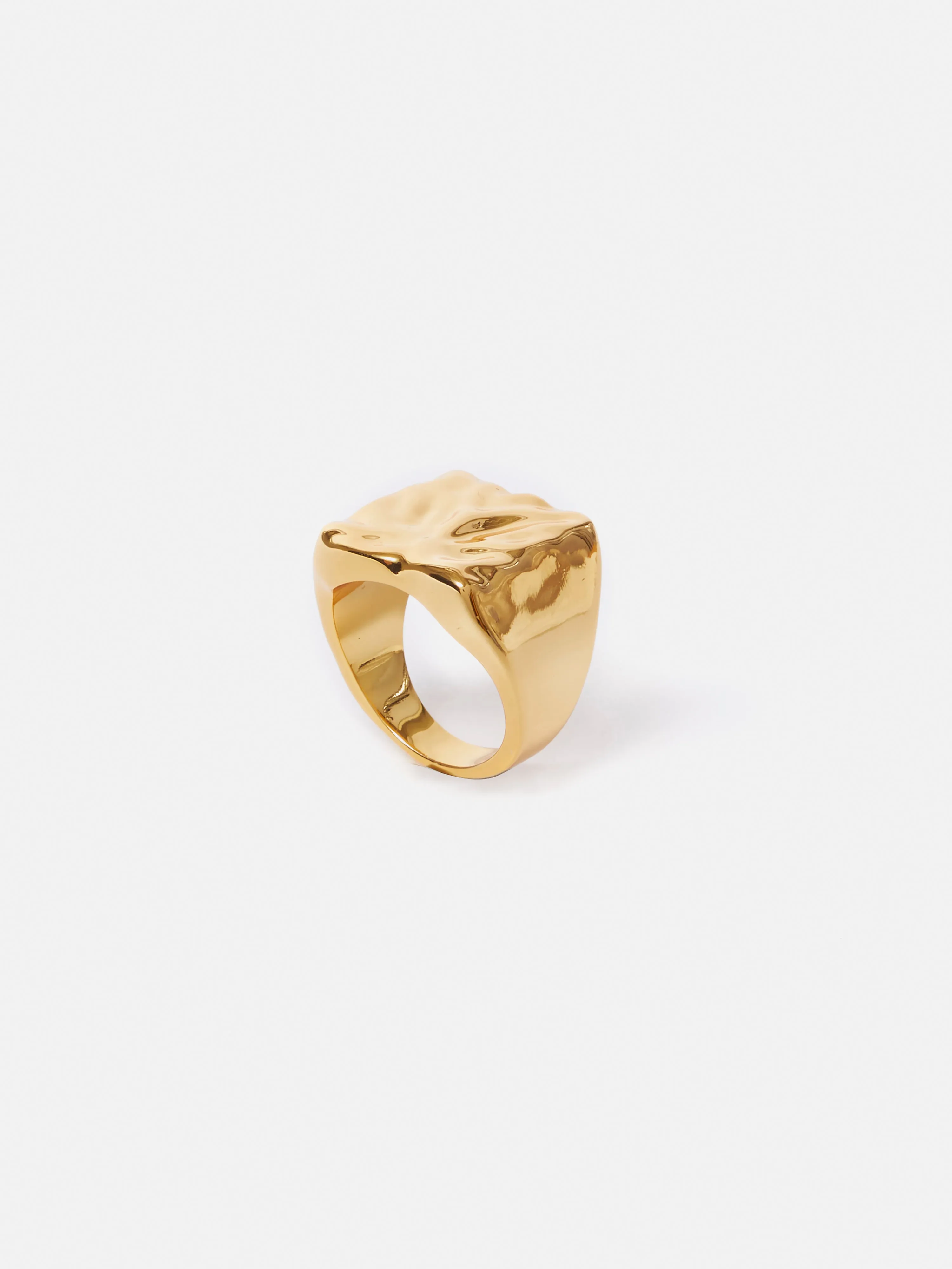 Hammered Signet Ring | Gold sold by Jigsaw