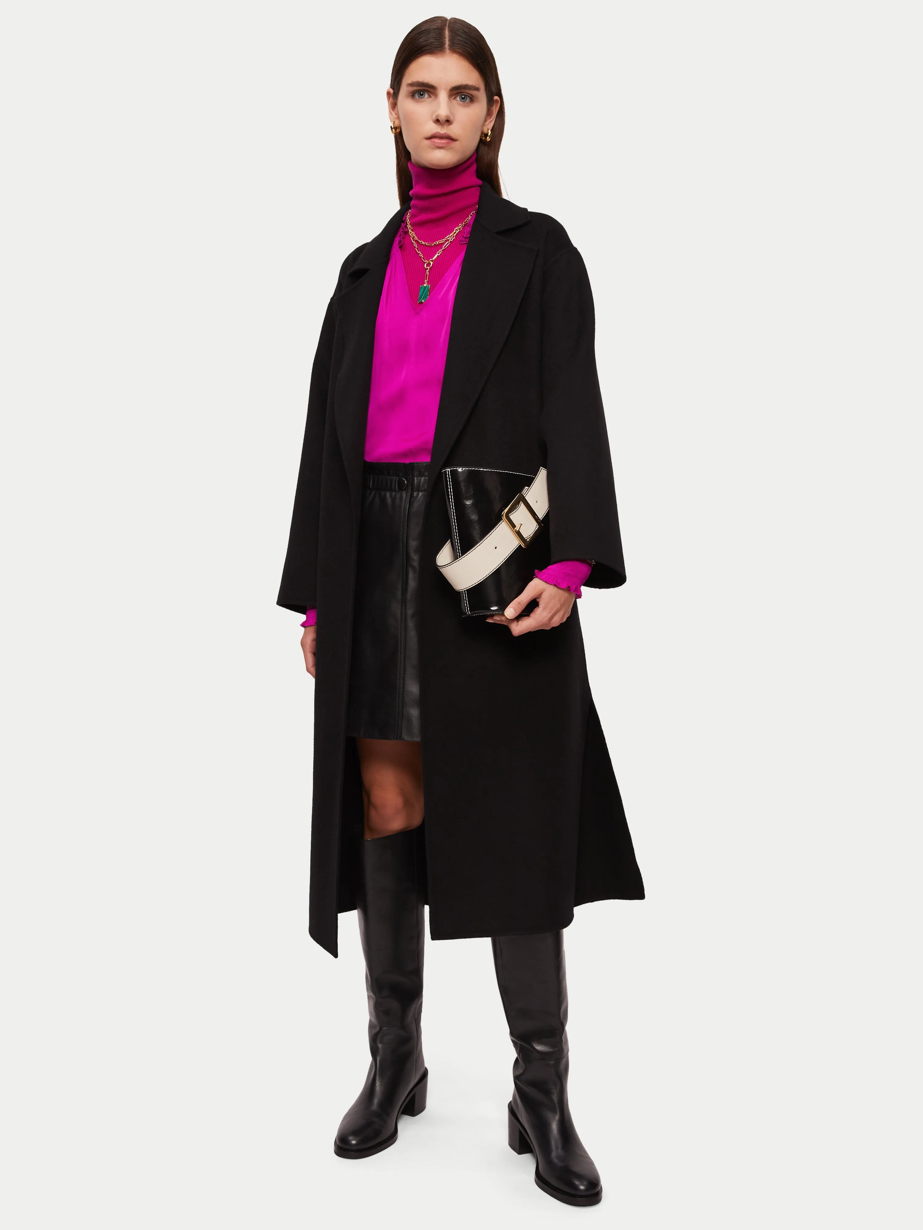 Recycled Satin Long Sleeve Top | Pink sold by Jigsaw product image thumbnail 3