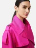 Nelson Silk Trench Coat | Pink sold by Jigsaw