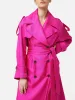Nelson Silk Trench Coat | Pink sold by Jigsaw