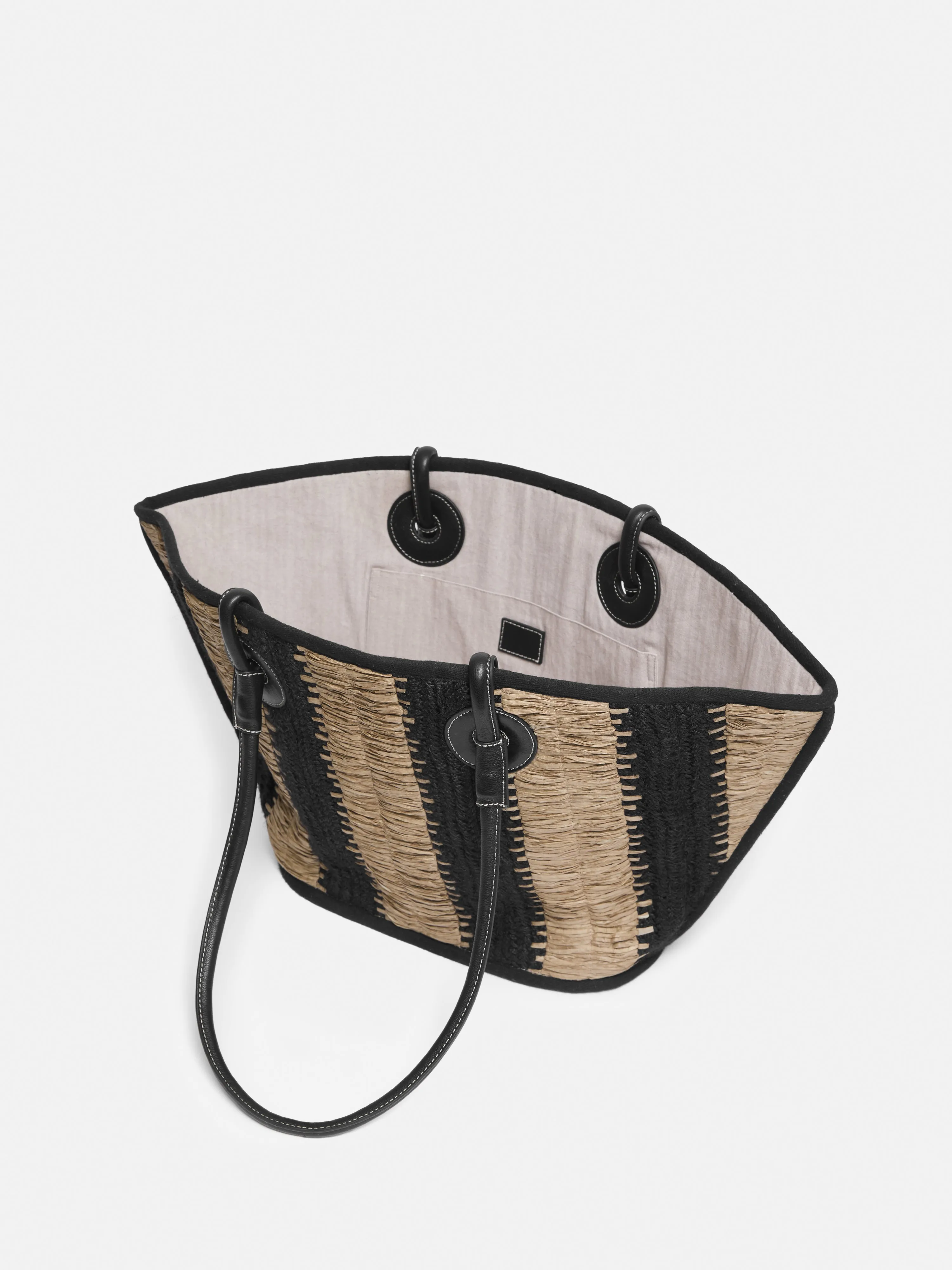 Raffia Stripe Tote | Beige sold by Jigsaw product image thumbnail 3