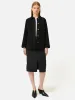 Fringed Suede Jacket | Black sold by Jigsaw