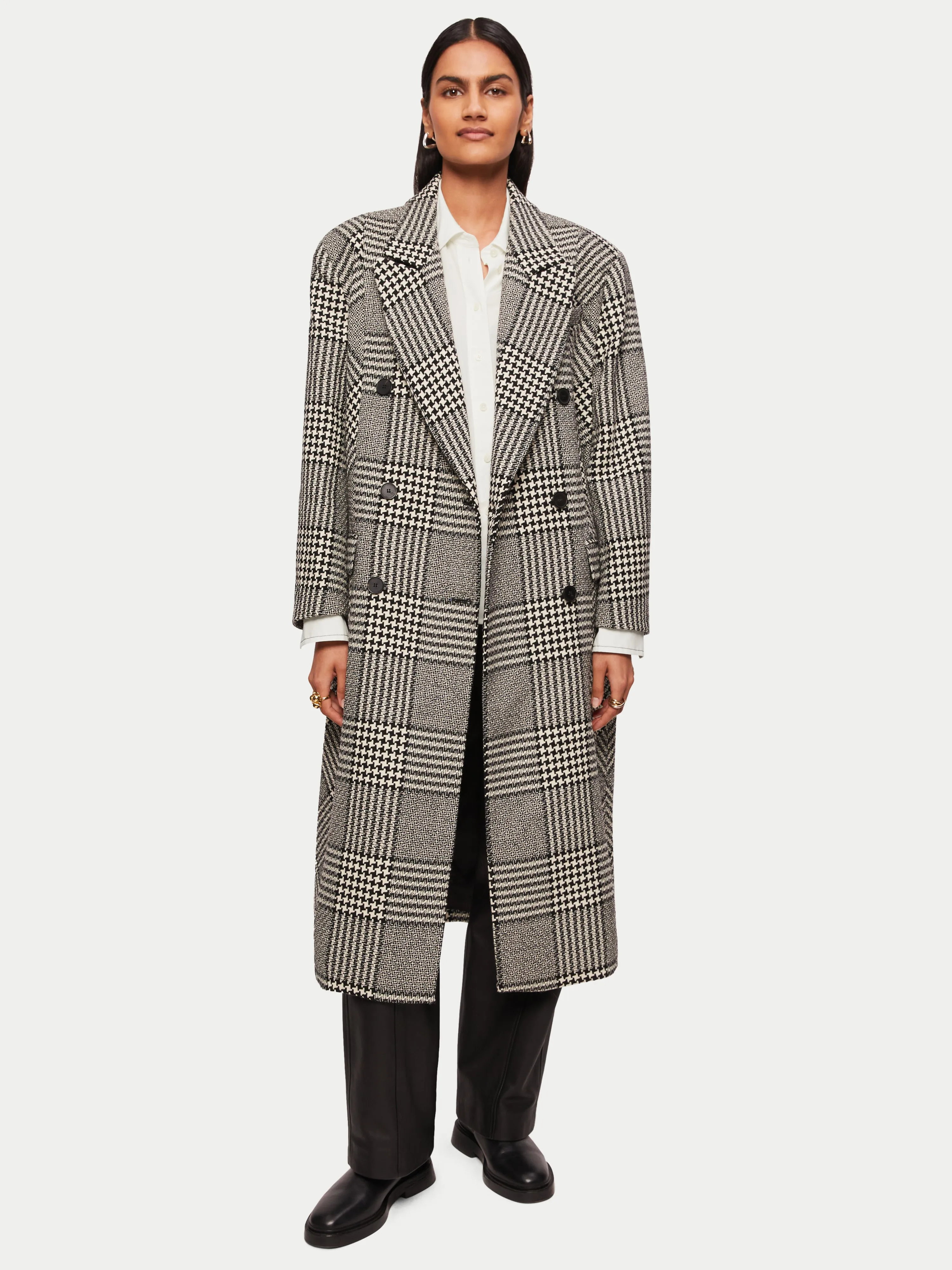 Cotton Cuff Silk Shirt | Ivory sold by Jigsaw product image thumbnail 3