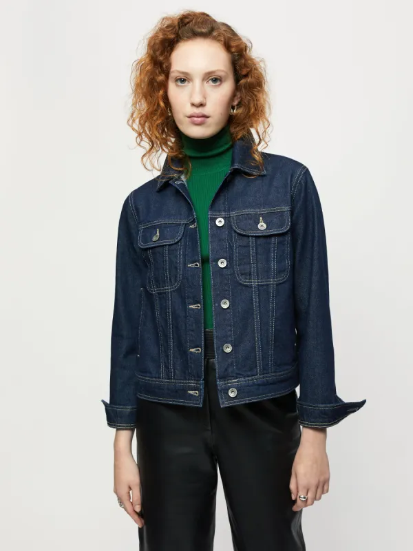 Denim Trucker Jacket | Indigo sold by Jigsaw