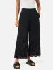 Broderie Beach Trouser | Black sold by Jigsaw