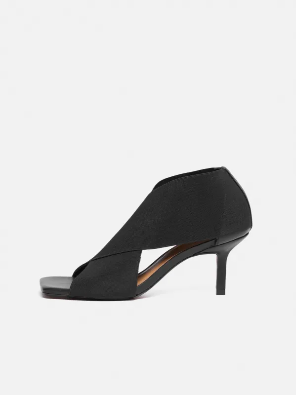 Daisy Heeled Sandal | Black sold by Jigsaw