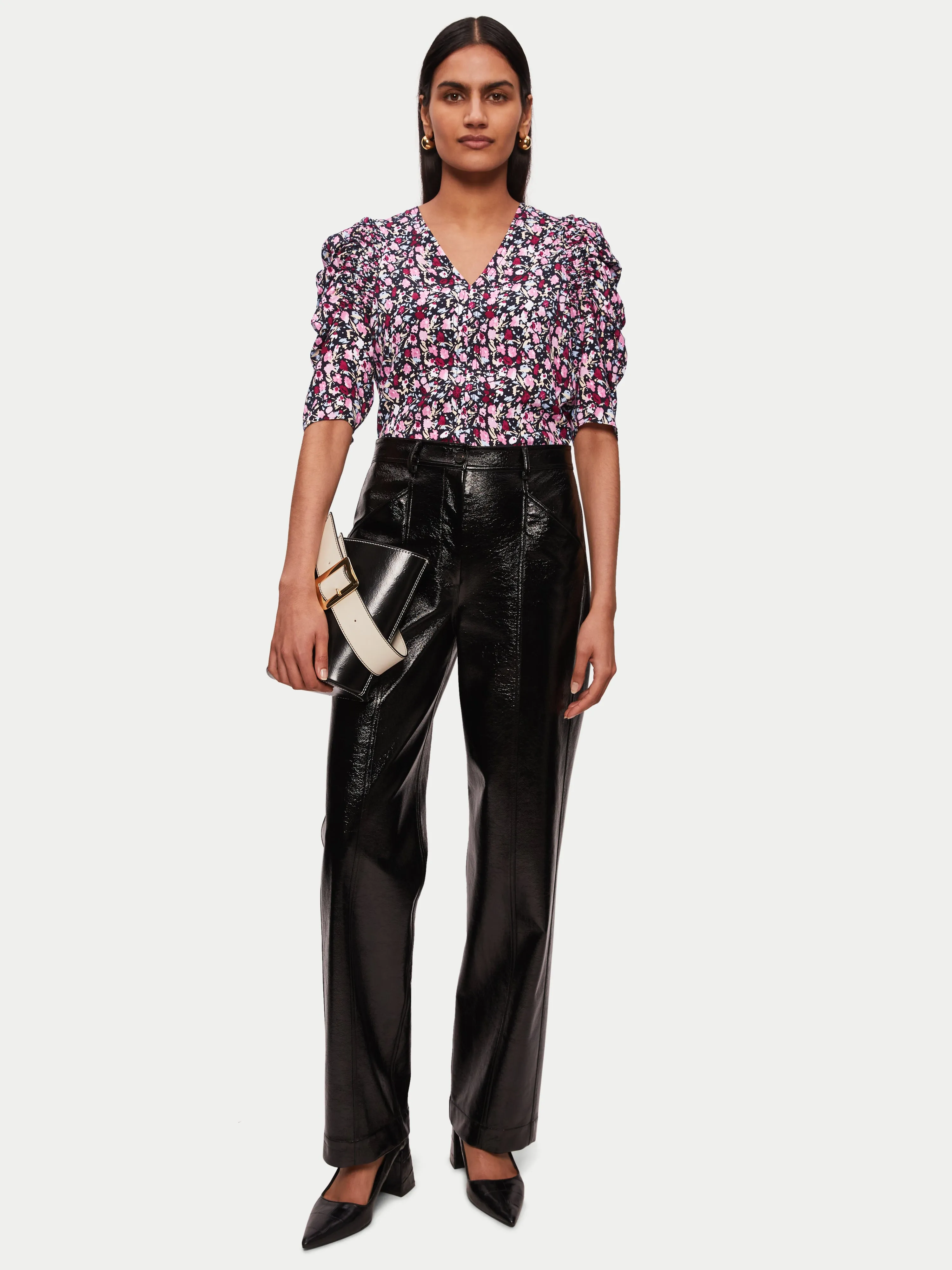 Carnation Smocked Blouse | Pink sold by Jigsaw product image thumbnail 2