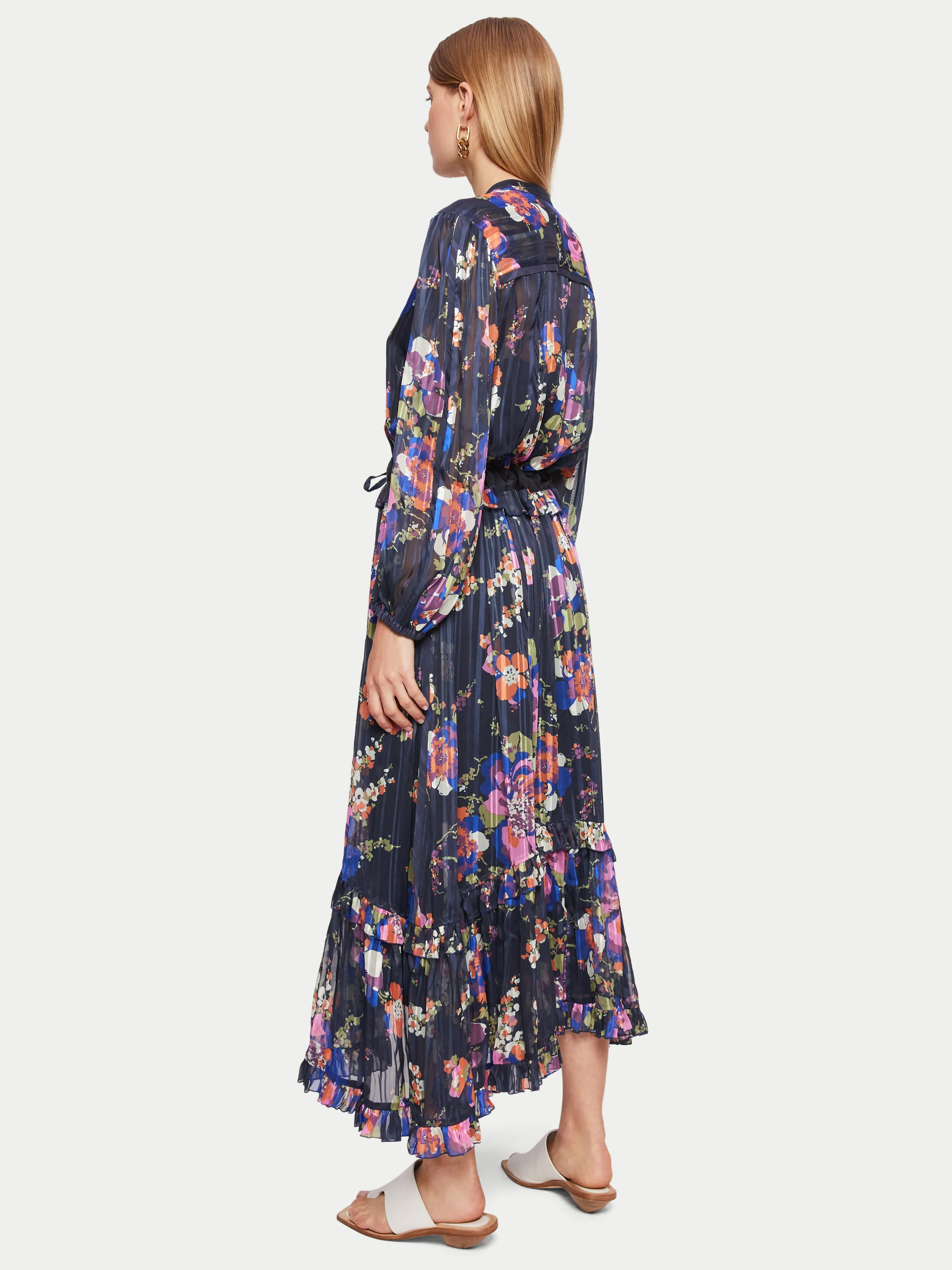 Wild Rose Maxi Dress | Navy sold by Jigsaw product image thumbnail 5