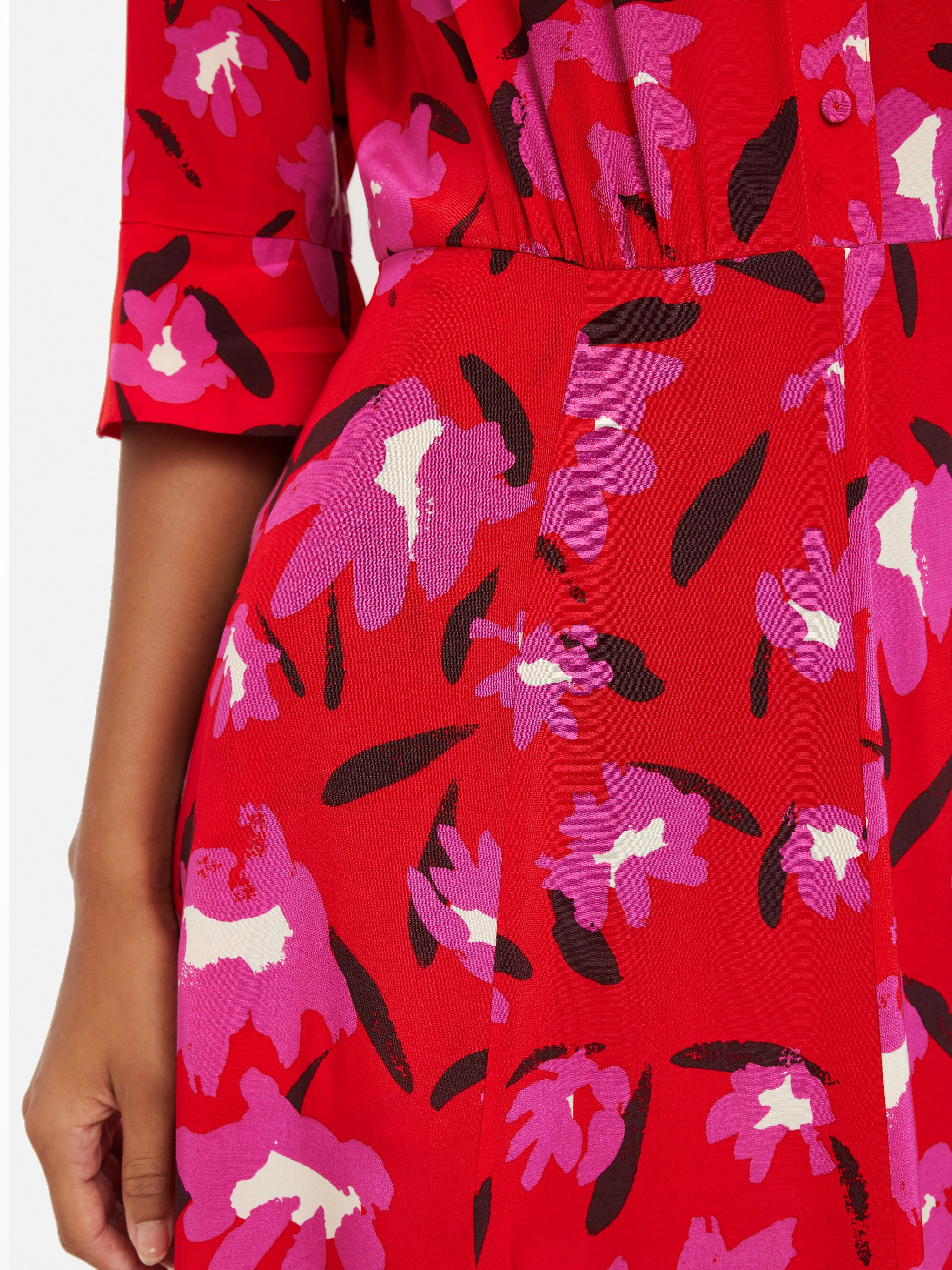 Wildcat Shirt Dress | Red sold by Jigsaw product image thumbnail 4