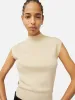 Silk Cotton Cap Sleeve Top | Cream sold by Jigsaw
