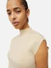 Silk Cotton Cap Sleeve Top | Cream sold by Jigsaw