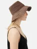 Straw Bucket Hat | Brown sold by Jigsaw