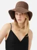 Straw Bucket Hat | Brown sold by Jigsaw