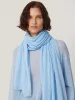Soft Gauzy Knit Scarf | Blue sold by Jigsaw