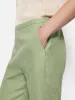 Irish Linen Twill Palazzo Trouser | Green sold by Jigsaw