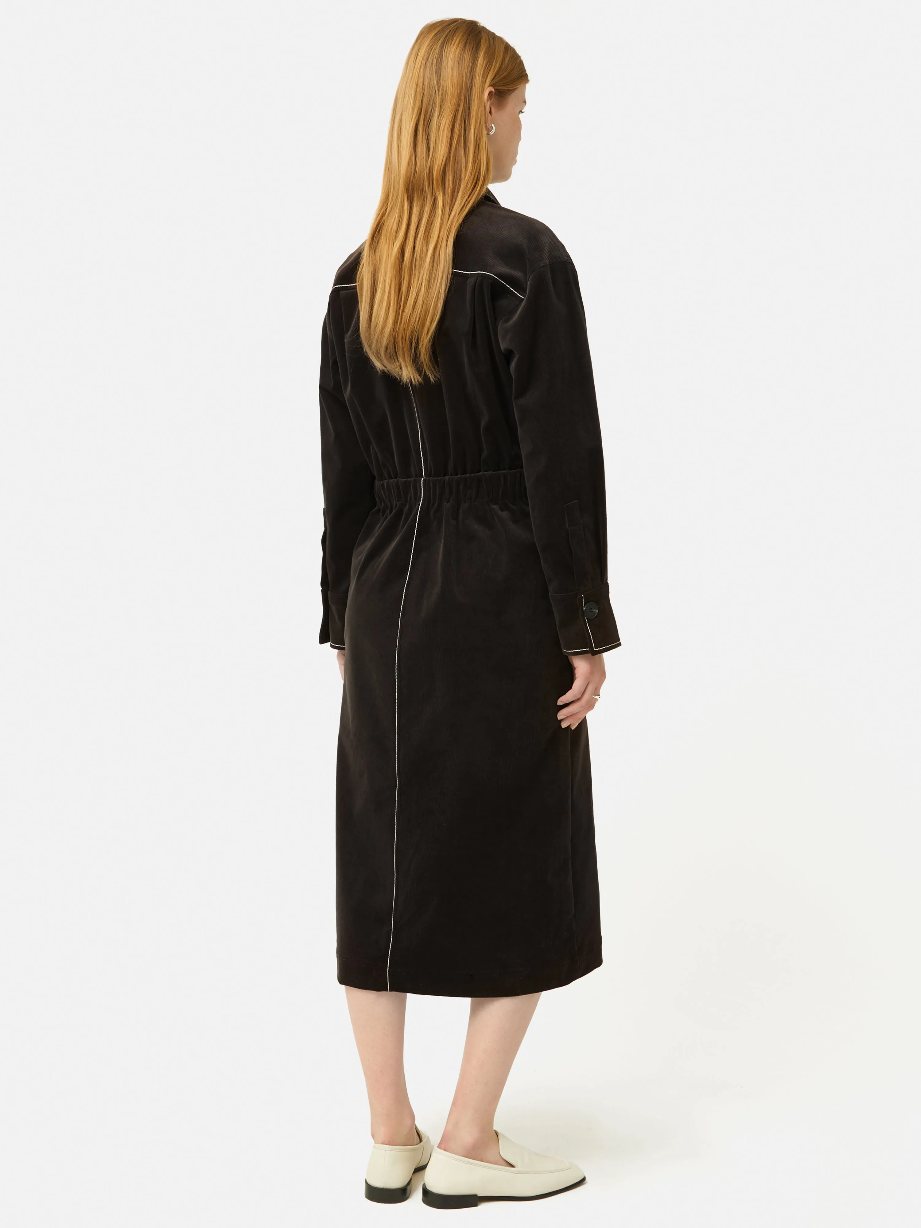 Cord Shirt Dress | Brown sold by Jigsaw product image thumbnail 4