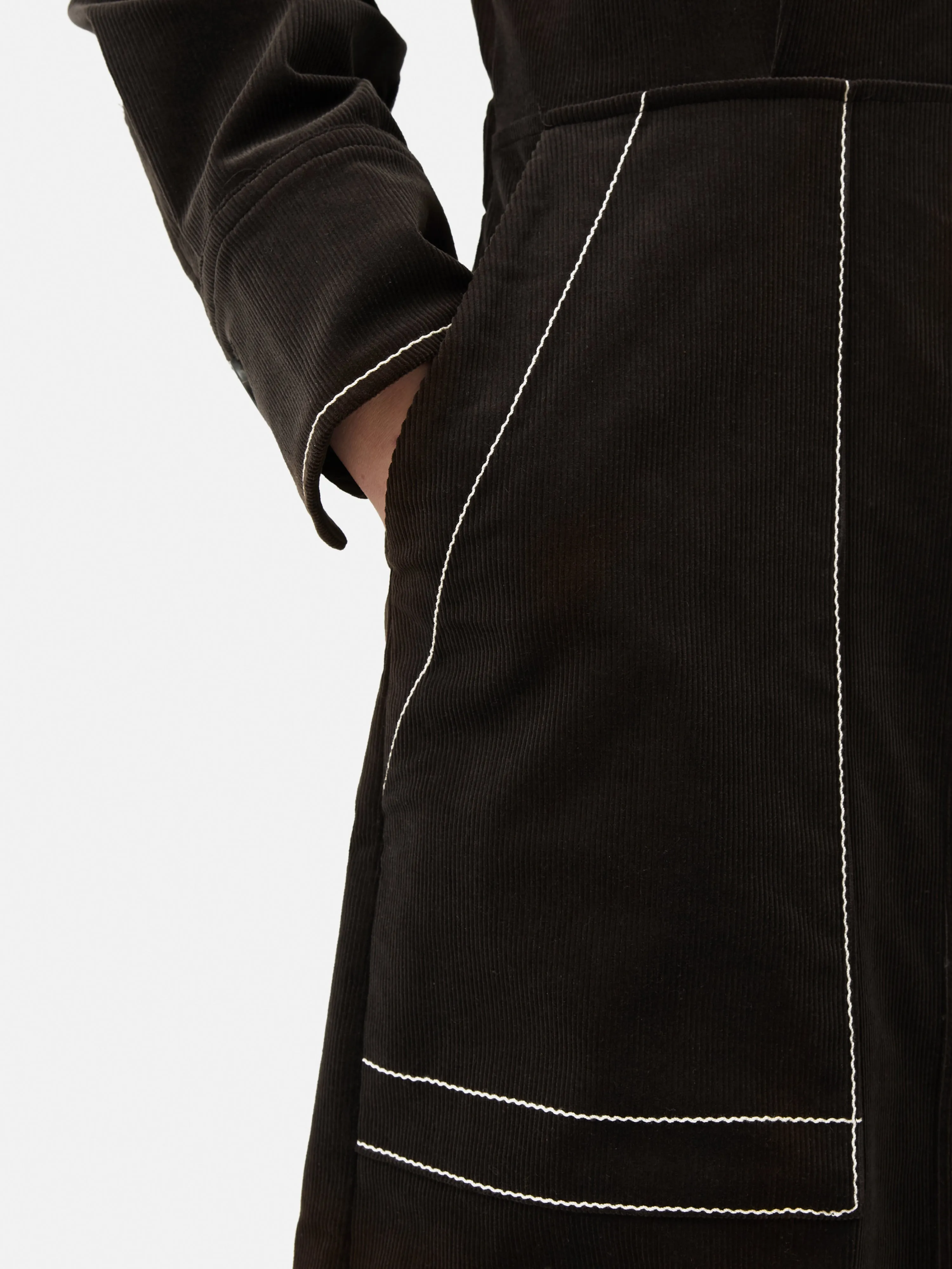 Cord Shirt Dress | Brown sold by Jigsaw product image thumbnail 3