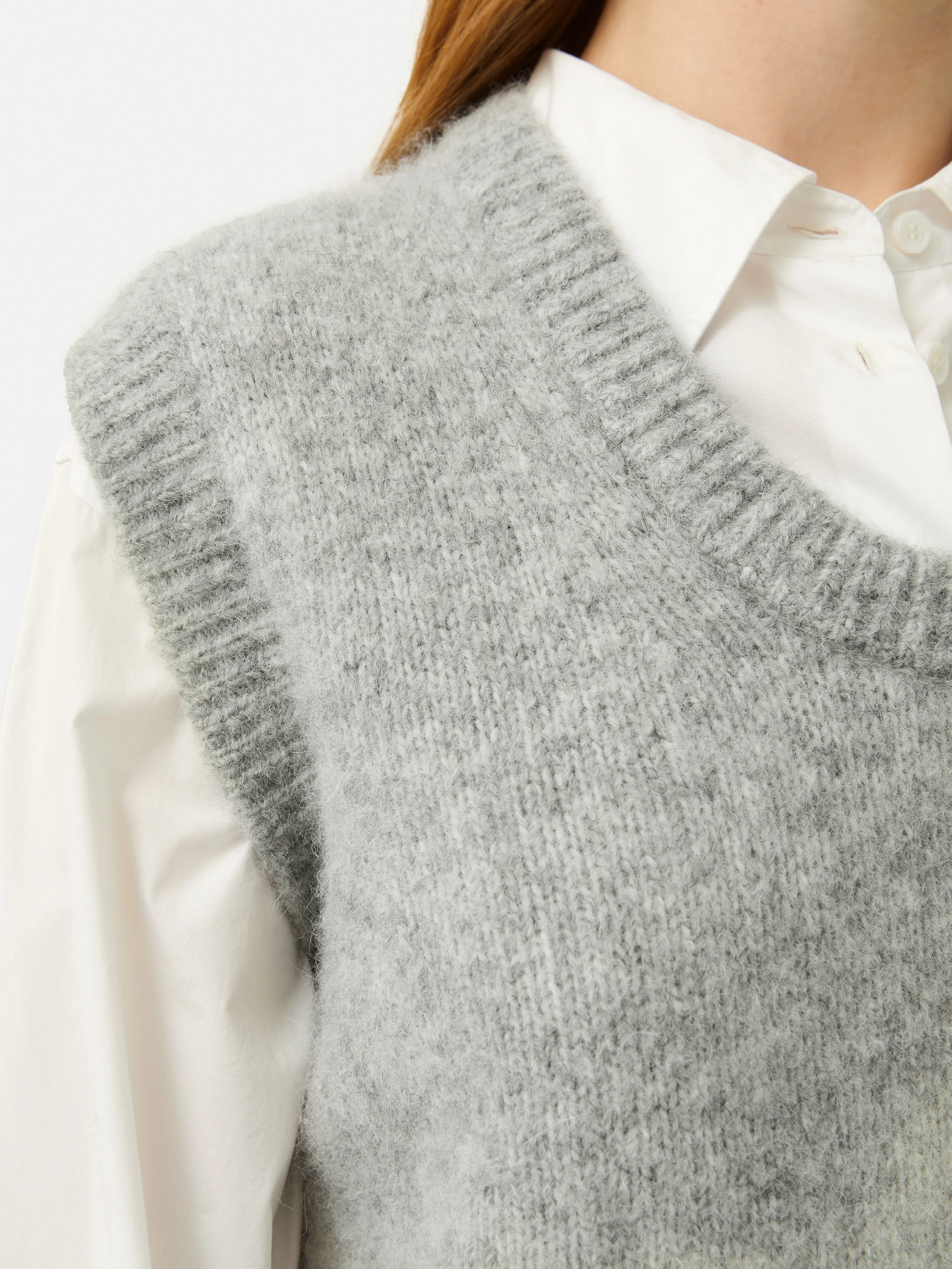 Alpaca Blend U Neck Tank | Grey sold by Jigsaw product image thumbnail 4