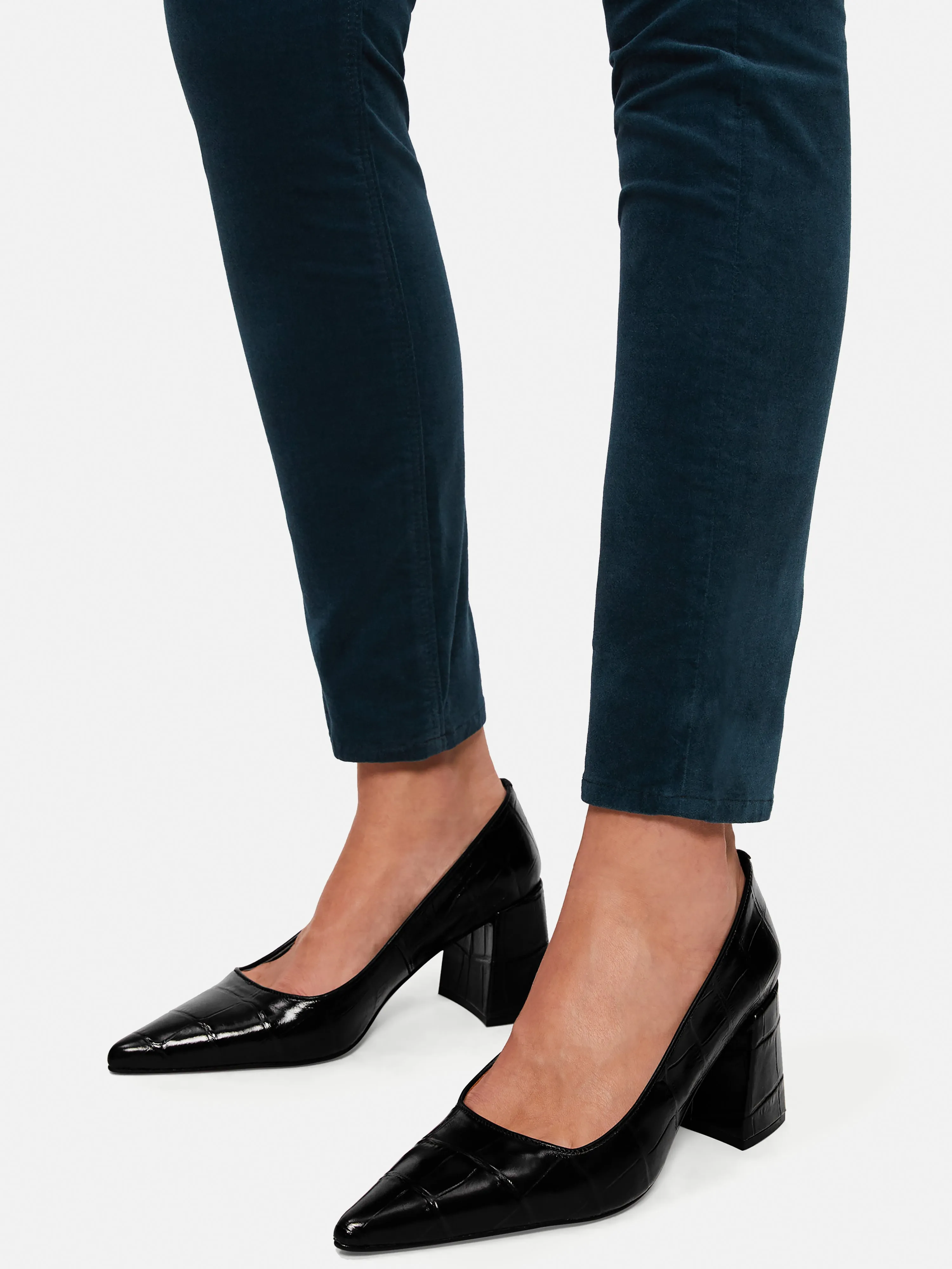 Isabel Croc Leather Shoe | Black sold by Jigsaw