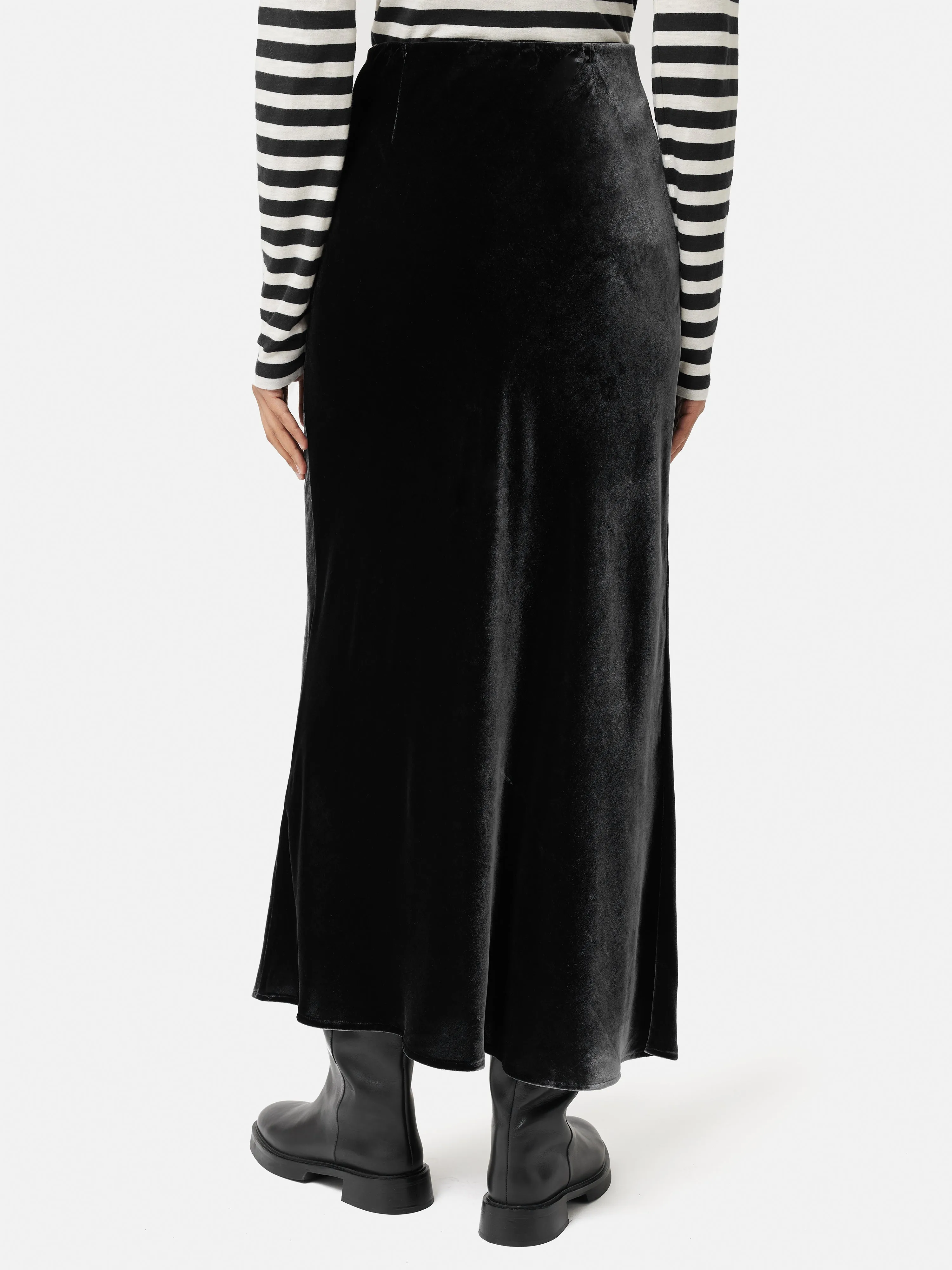 Velvet Maxi Skirt | Grey sold by Jigsaw product image thumbnail 5