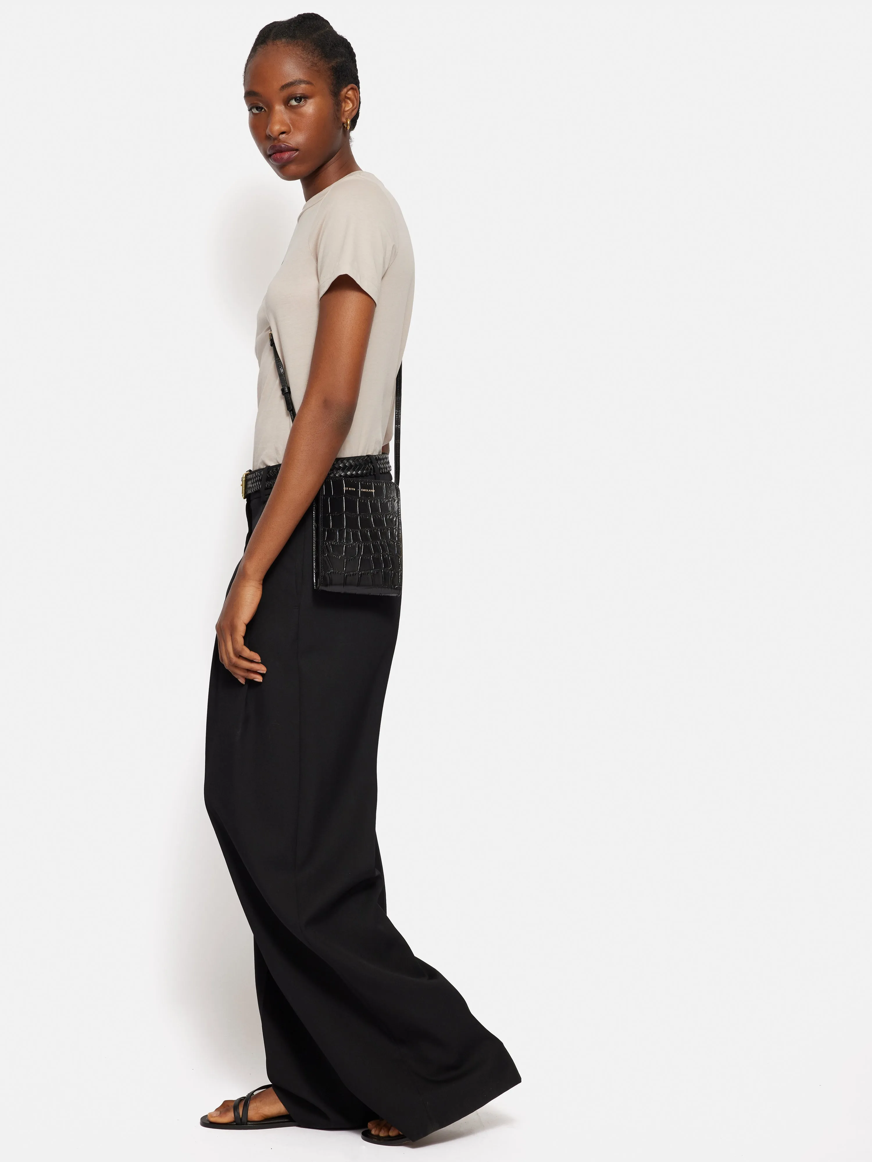 Leather Crossbody Phone Bag | Black sold by Jigsaw product image thumbnail 2