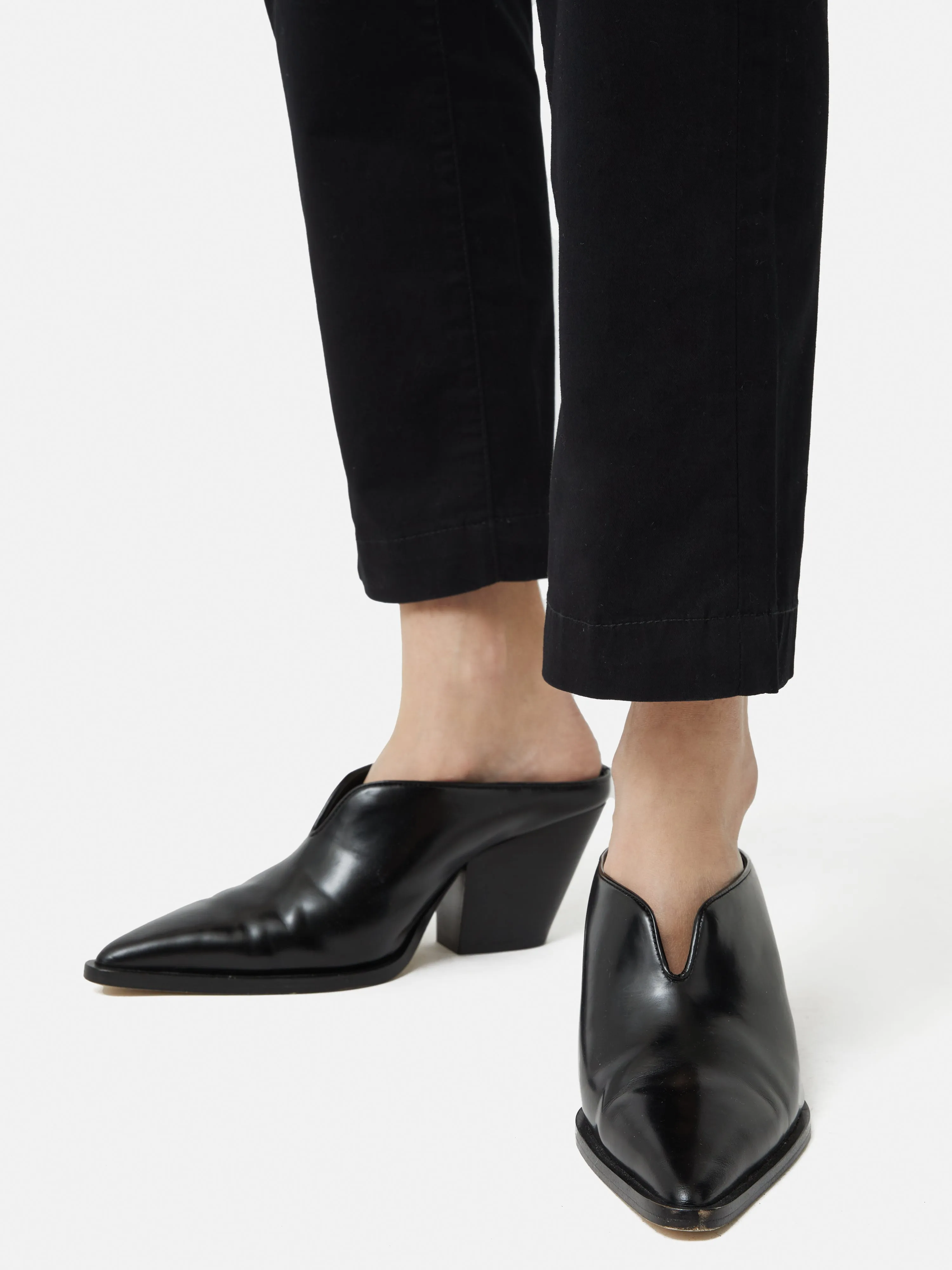 Oakley Heeled Mule | Black sold by Jigsaw product image thumbnail 2