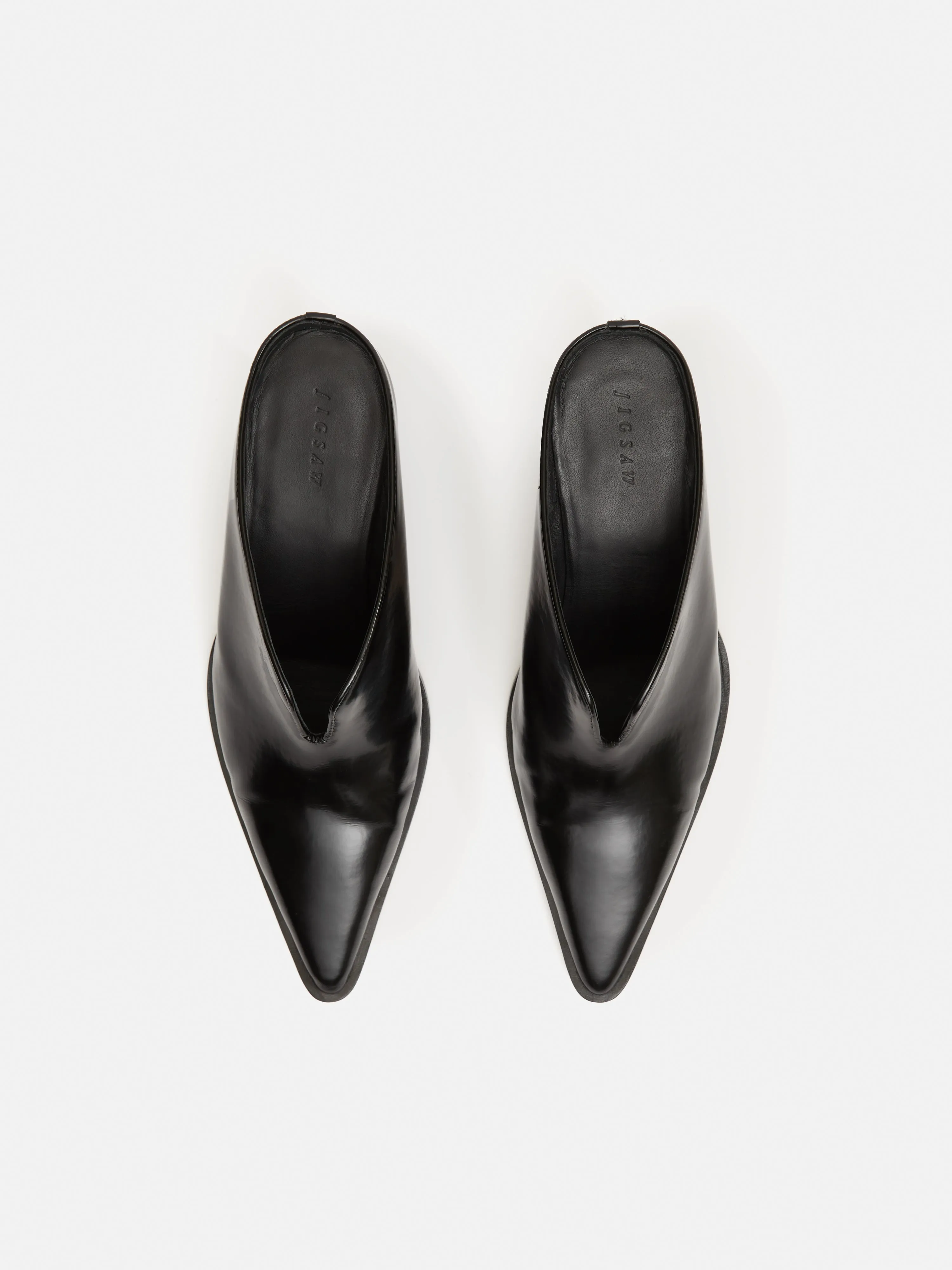 Oakley Heeled Mule | Black sold by Jigsaw product image thumbnail 4