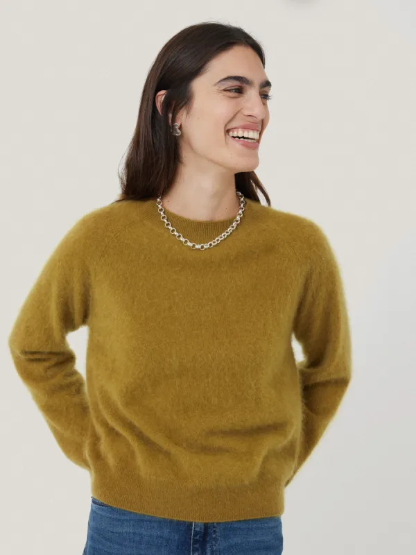 Halo Cashmere Jumper | Green made by Jigsaw