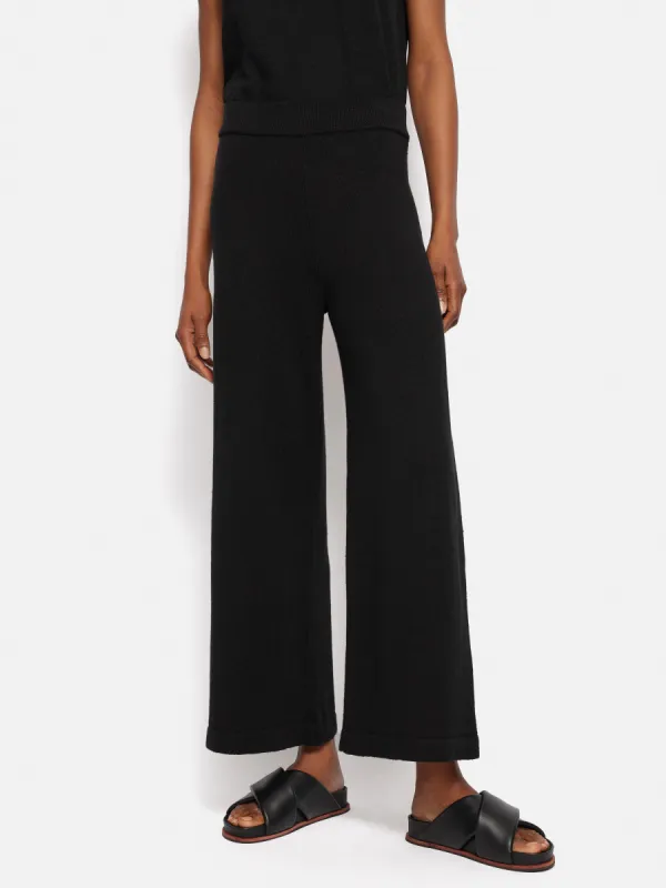 Linen Cotton Knitted Trouser | Black sold by Jigsaw