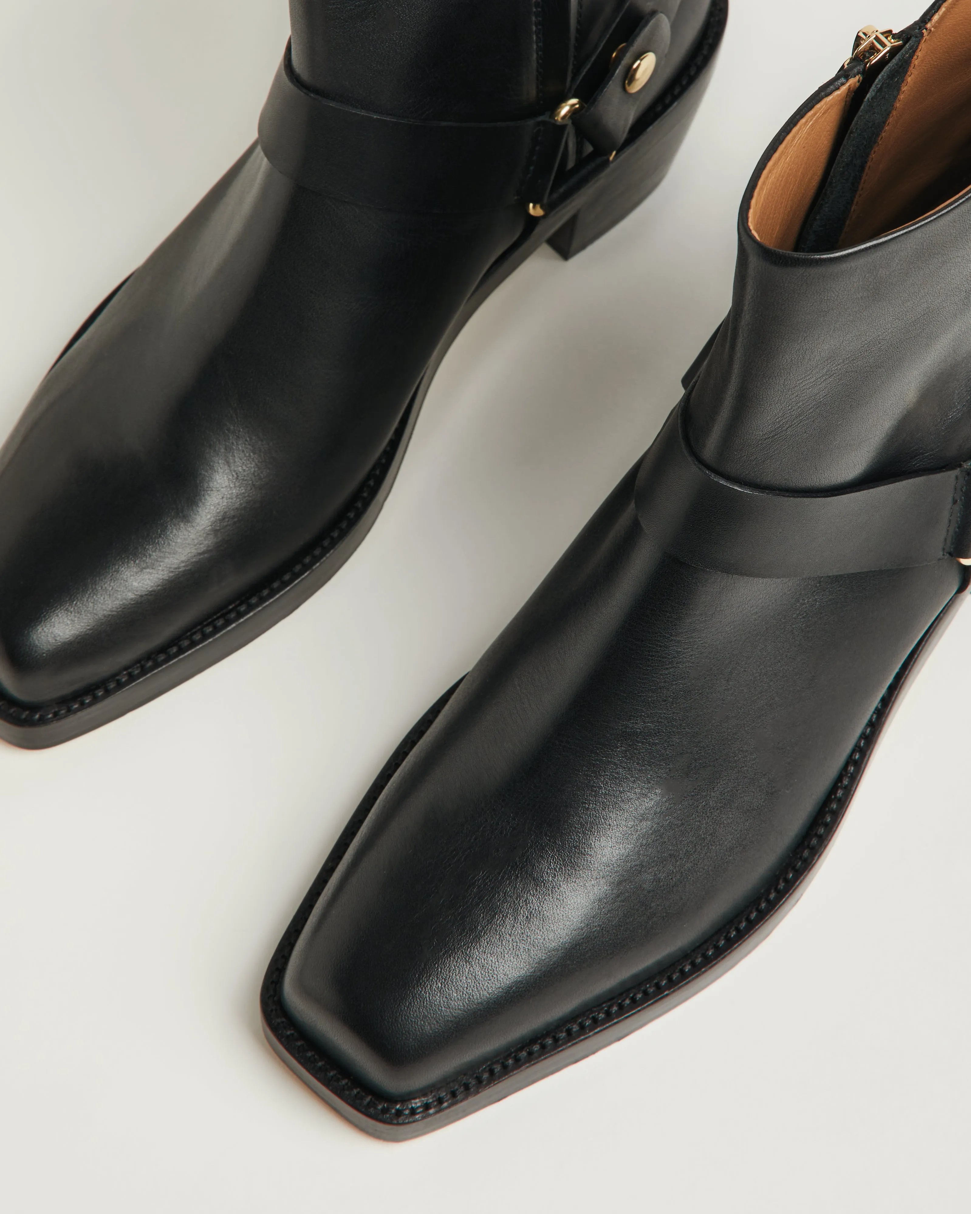 Cavalry Leather Biker Boot | Black sold by Jigsaw product image thumbnail 3