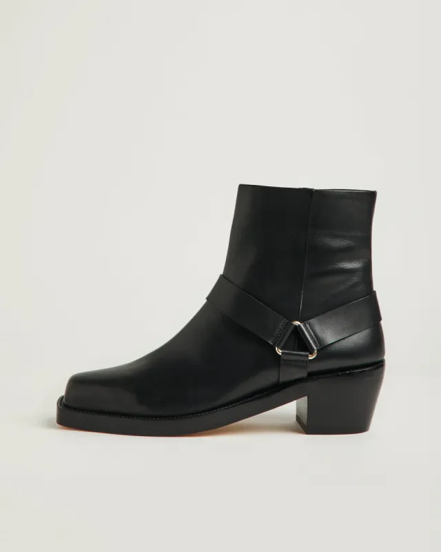 Cavalry Leather Biker Boot | Black sold by Jigsaw