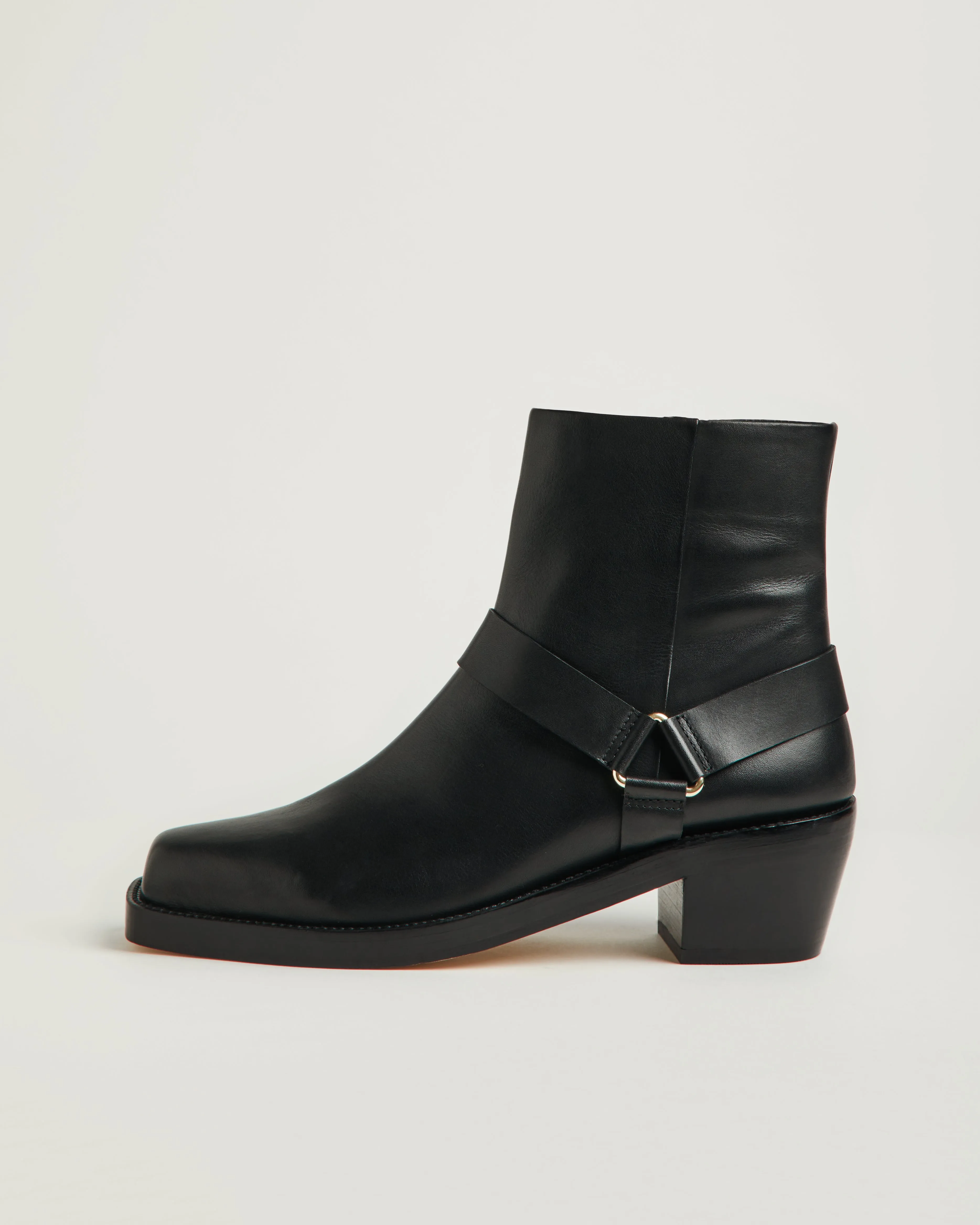 Cavalry Leather Biker Boot | Black sold by Jigsaw