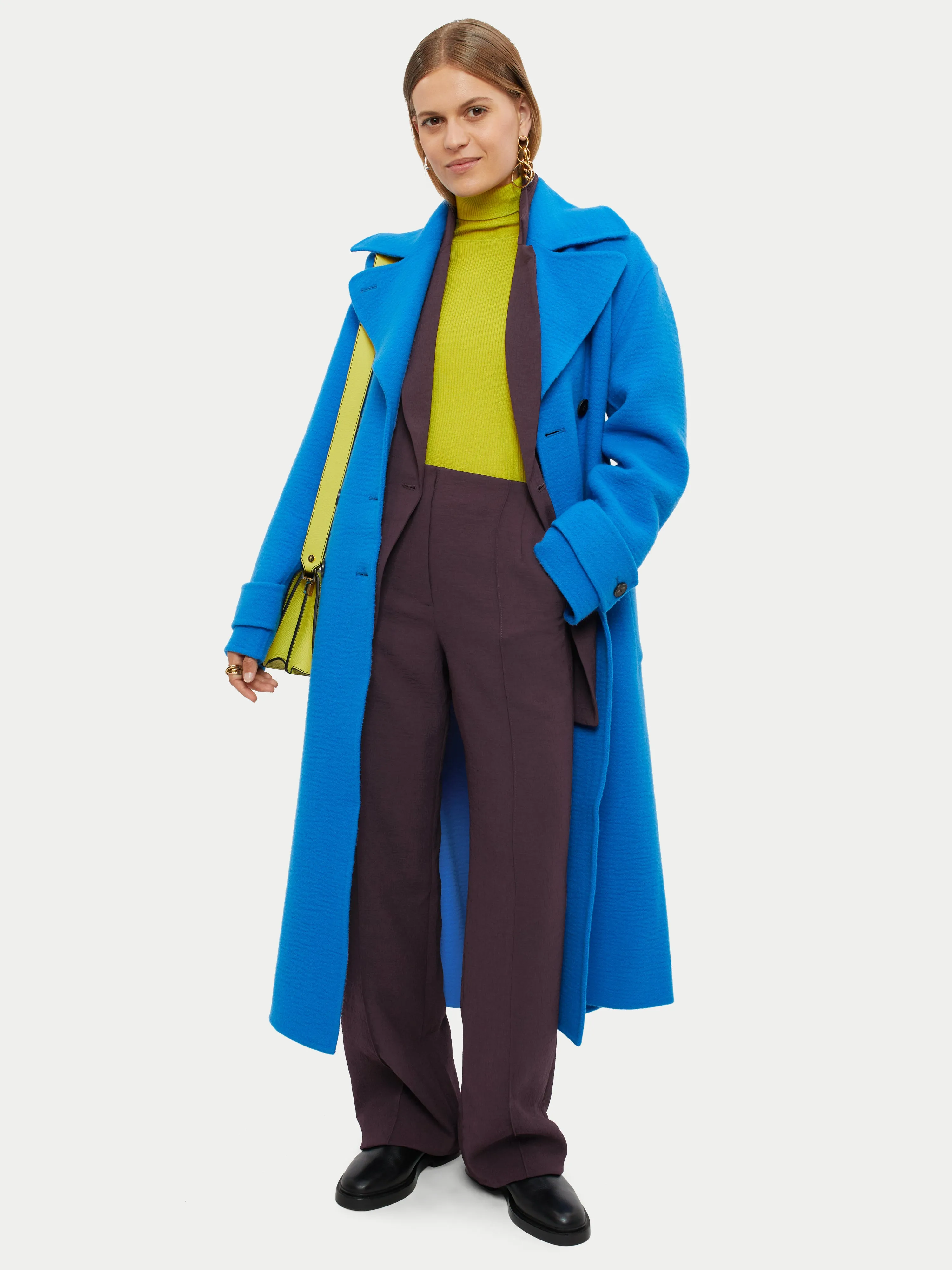 Hale Textured Trouser | Oxblood sold by Jigsaw product image thumbnail 3