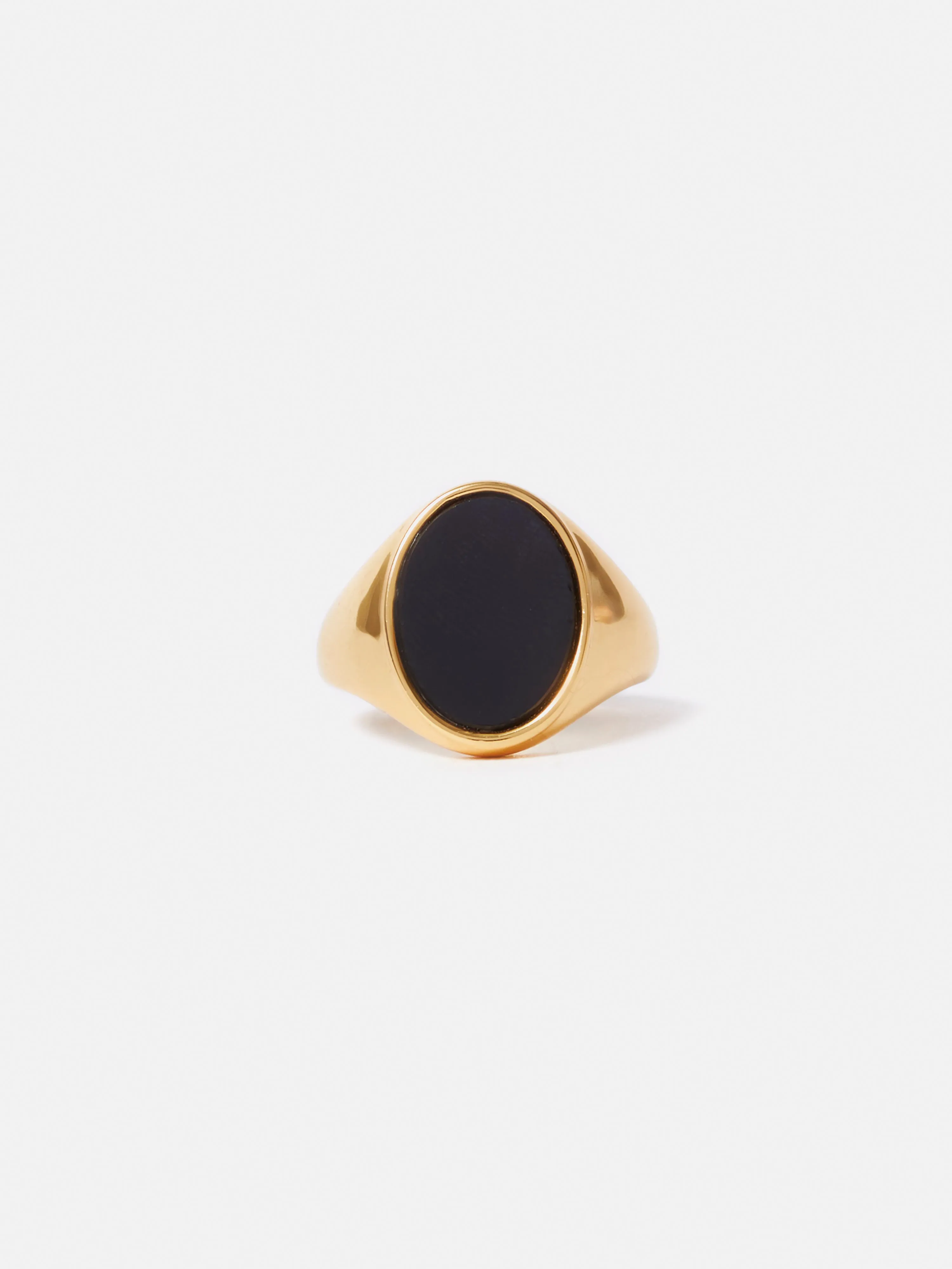 Onyx Oval Signet Ring | Black sold by Jigsaw product image thumbnail 3
