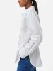Cotton Smocked Waist Shirt | White sold by Jigsaw